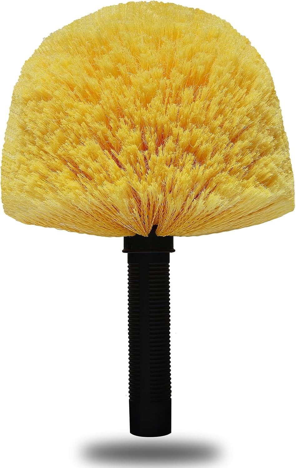 Yellow Twist-On Cobweb Duster Head Brush – Efficient Indoor & Outdoor Spider