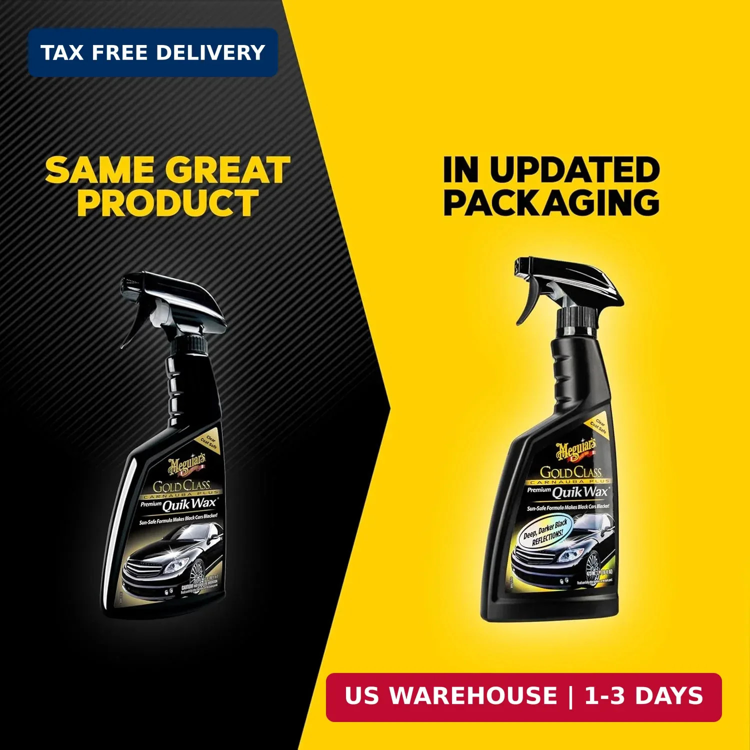 Meguiar’s G7716 Gold Class Carnauba Quik Wax, Special Blend for Richness and Shi