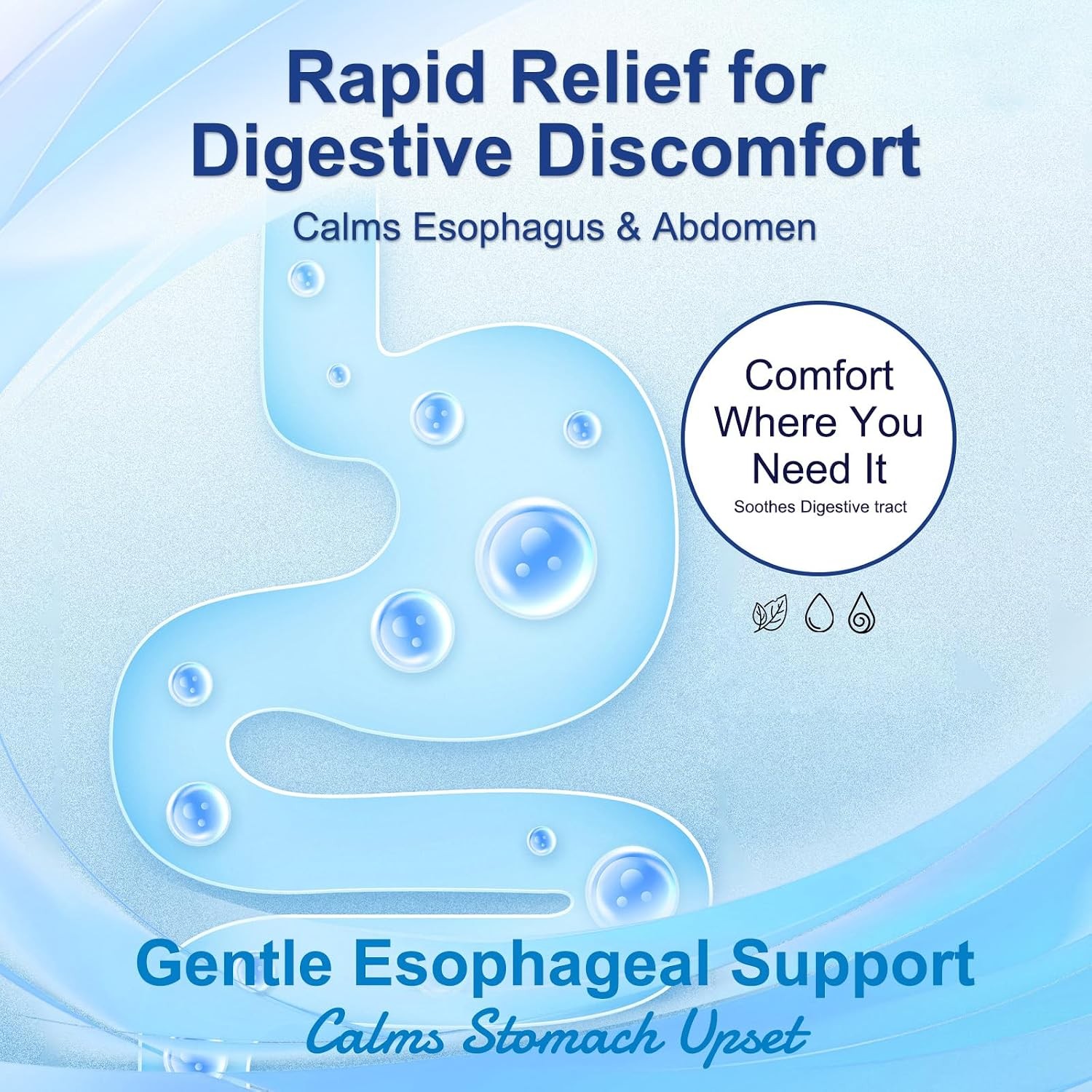 Nano Powered Esophageal Drops 60ML Stomach Digestive Support Drops 2oz