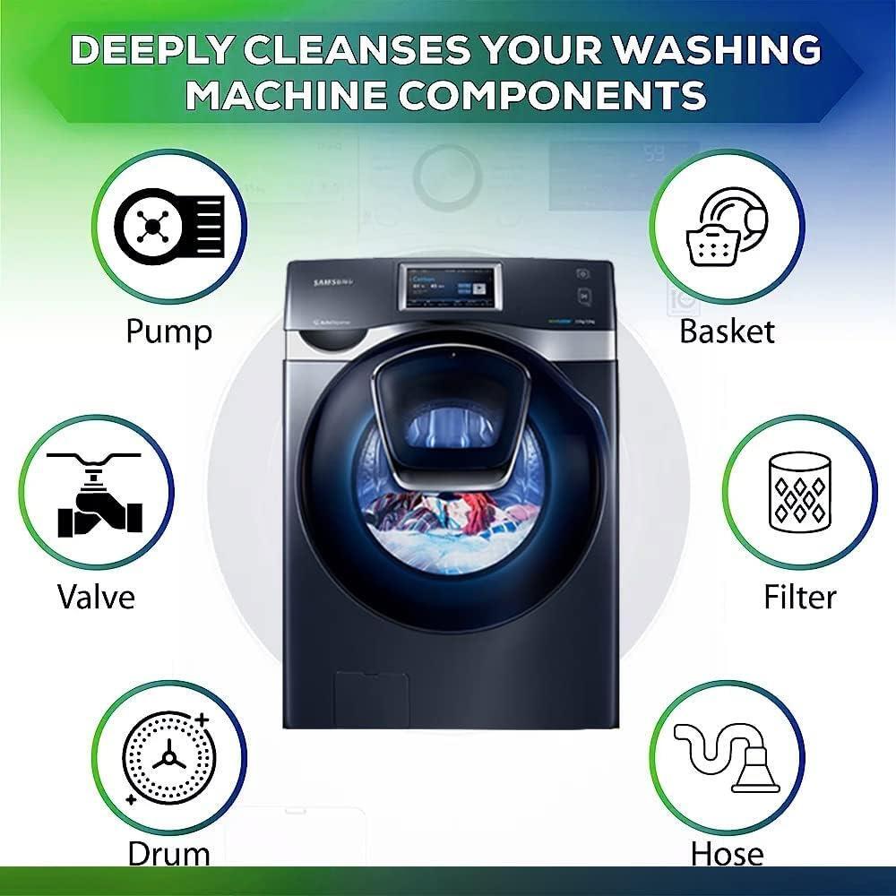 (36-Tablets) Washing Machine Cleaner Deep Clean Formula Front & Top Load Washers