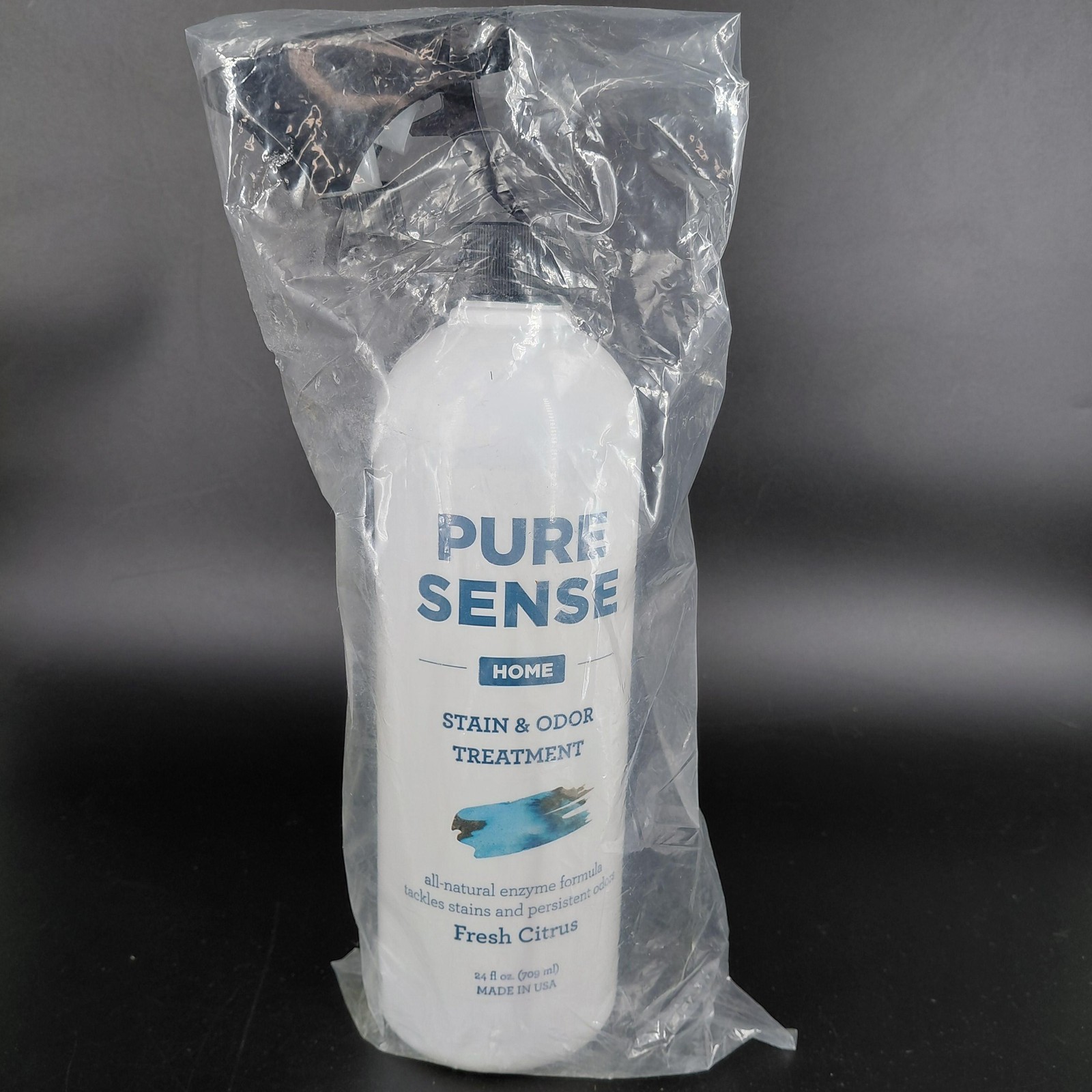 Pure Sense Home Stain & Odor Treatment 24 Fl Oz Fresh Citrus Fabric Spray Enzyme