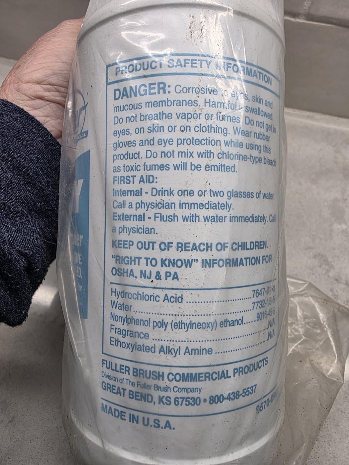 FULLER 3-WAY Cleaner/Descaler For Household Cleaning 1 Qt 32 Oz Discontinued
