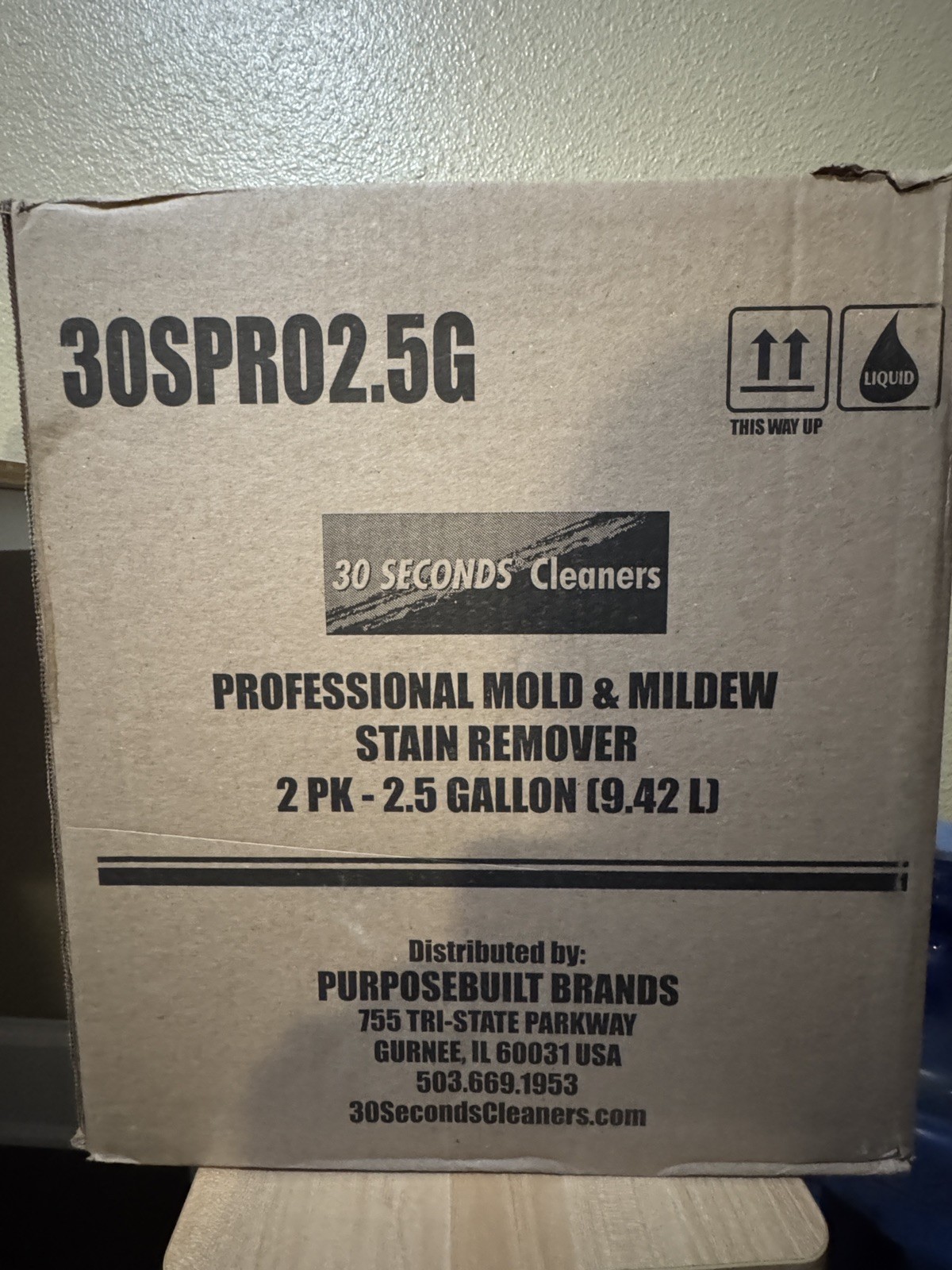 2.5 Gal Professional Outdoor Cleaner | Mold and Mildew Stain Remover (2 Pack)