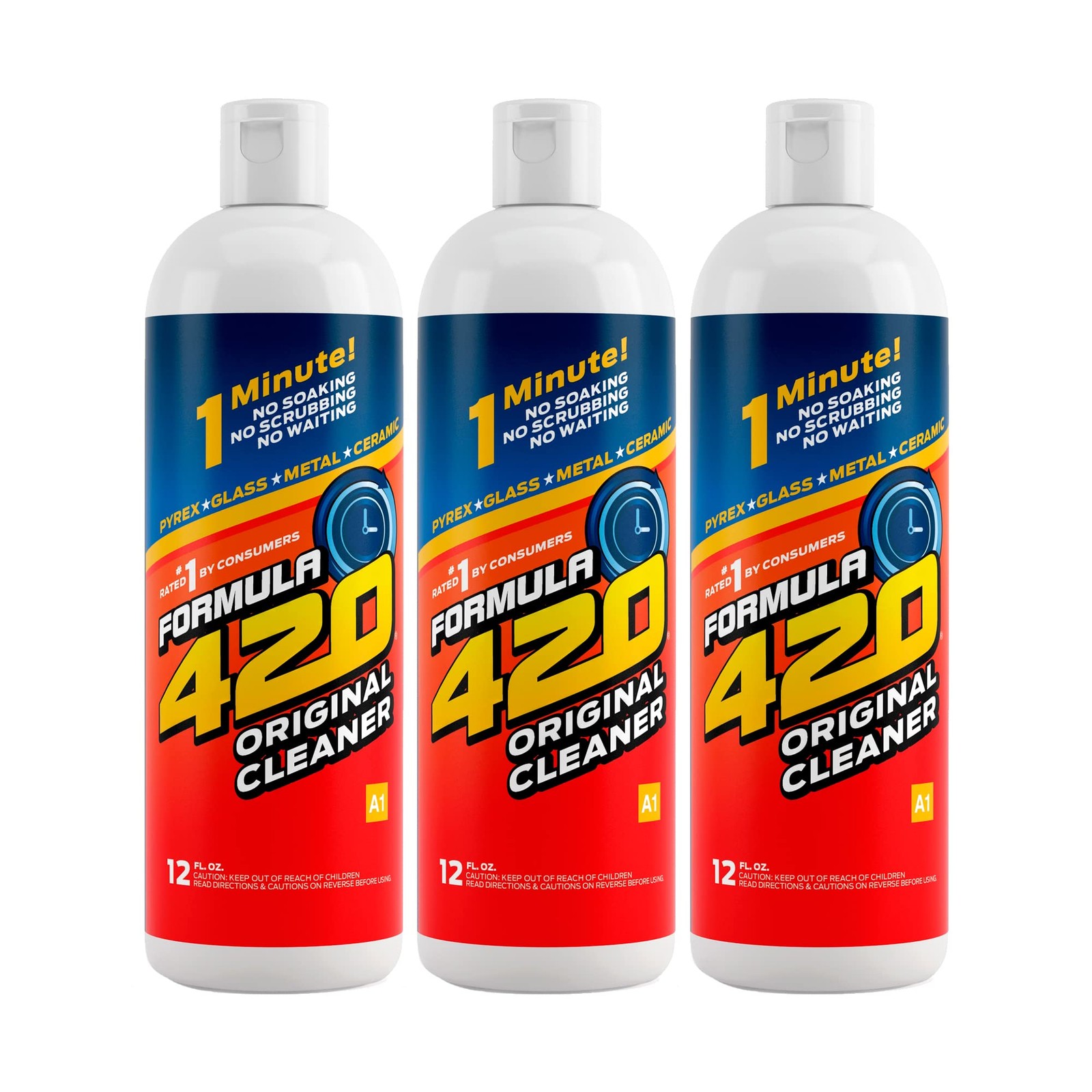 Glass Metal Ceramic Pipe Cleaner 12 Oz. 3 Pack