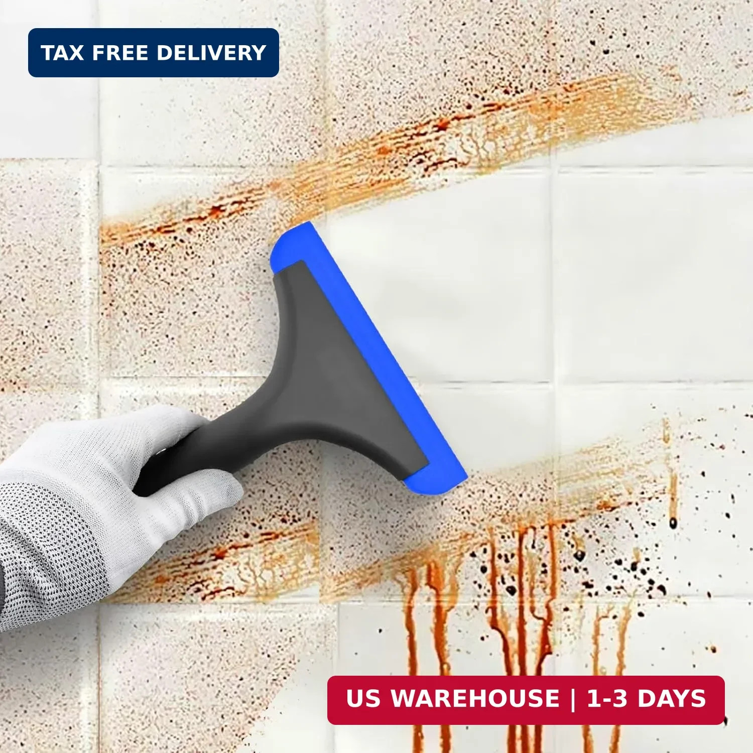 EHDIS 6” Small Silicone Squeegee 5-inch Handy Small Rubber Window Shower Squeeg
