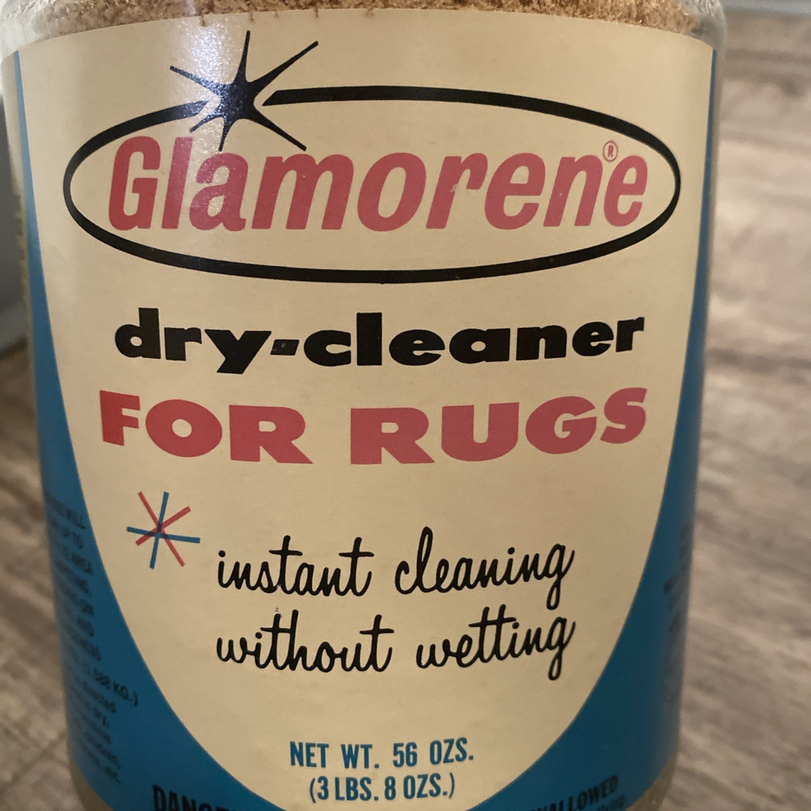 VTG Glamorene Rug Dry Cleaner MCM Household Cleaning Products 56oz Full Prop