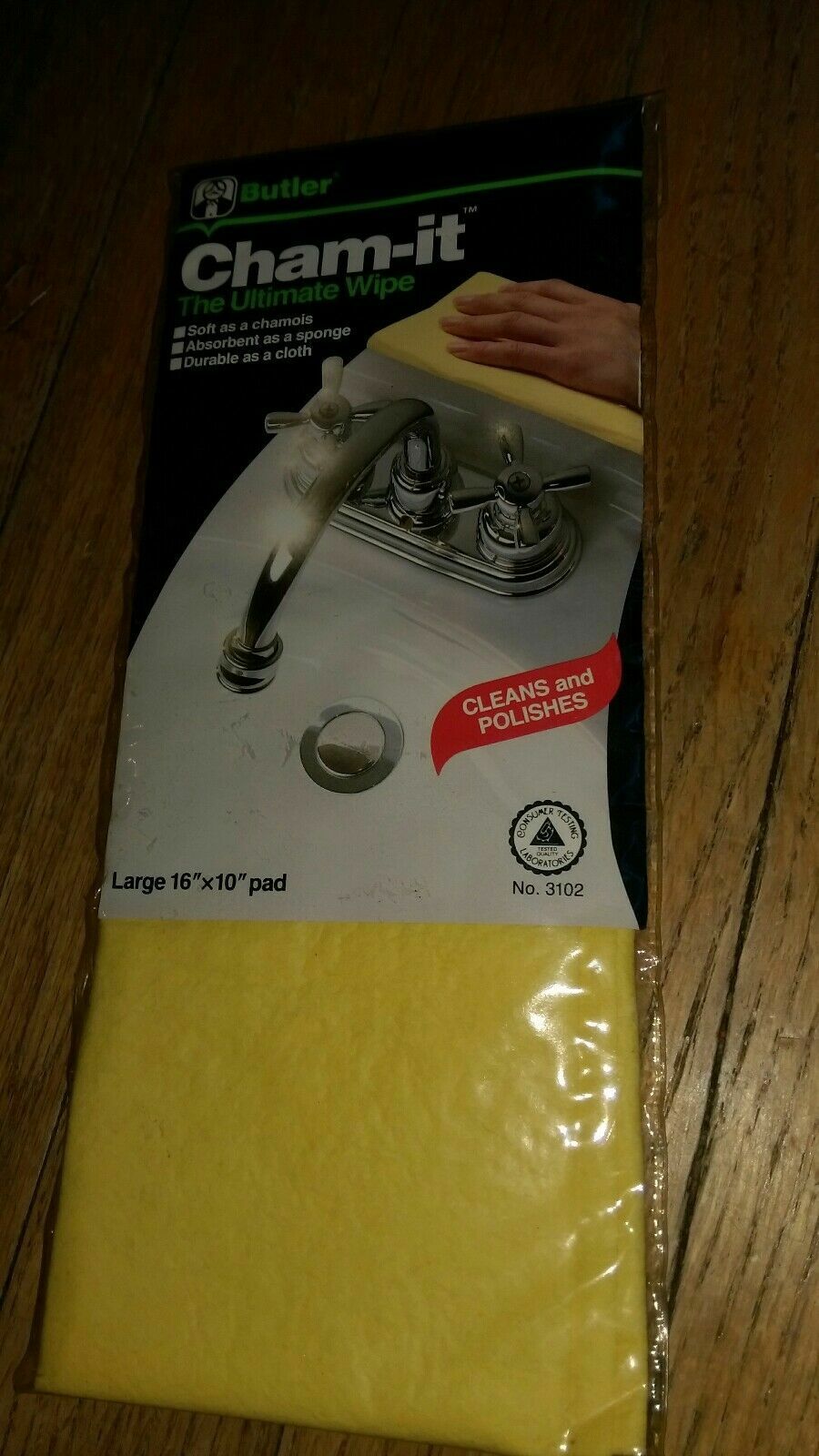 Butler Cham It The Ultimate Wipe Cleans And Polishes large 16 x 10 inch pad NEW