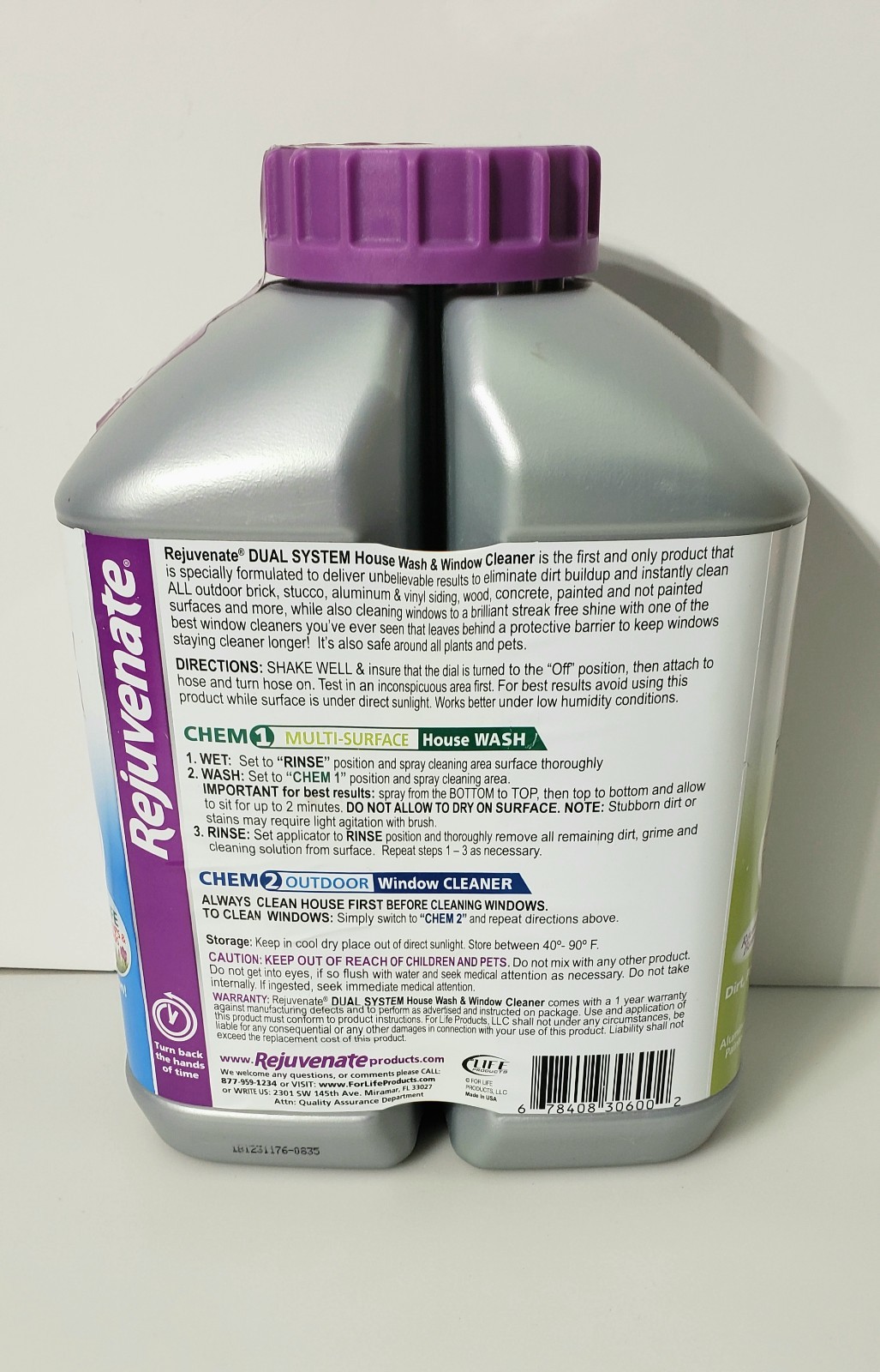 Rejuvenate House Wash 64oz Cleaner Kit Multisurface Outdoor Proffessional U.S.A.