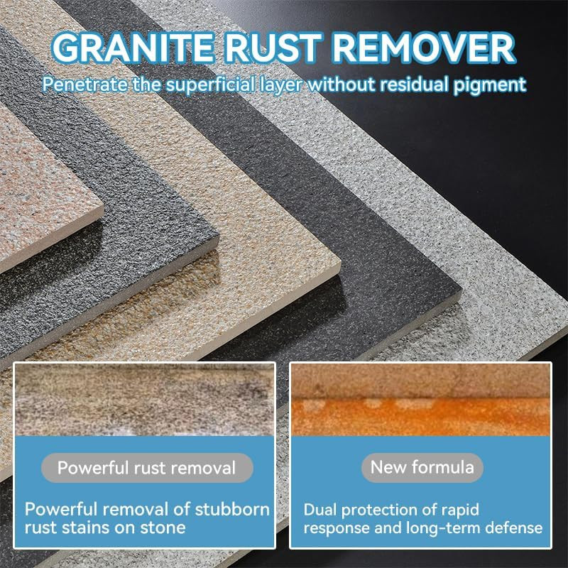 Rust Stain Remover Marble Cleaner Tile Rust Remover Granite Care Agent Stone Car