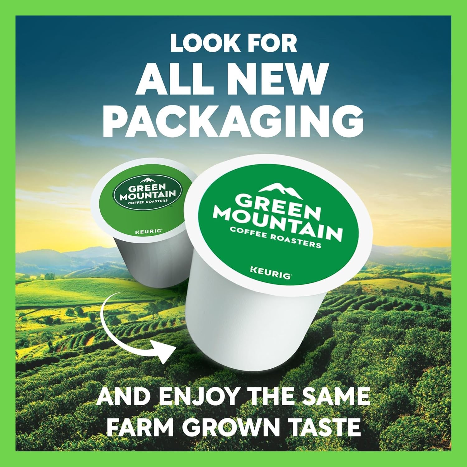 Green Mountain Coffee Roasters Half Caff Keurig Single-Serve K-Cup pods, Mediu
