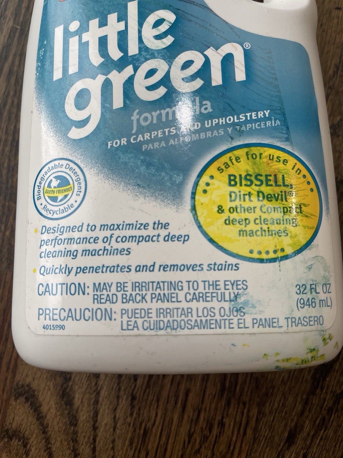 Bissell Little Green Formula Sealed 32oz Carpets Upholstery Spot Lifter