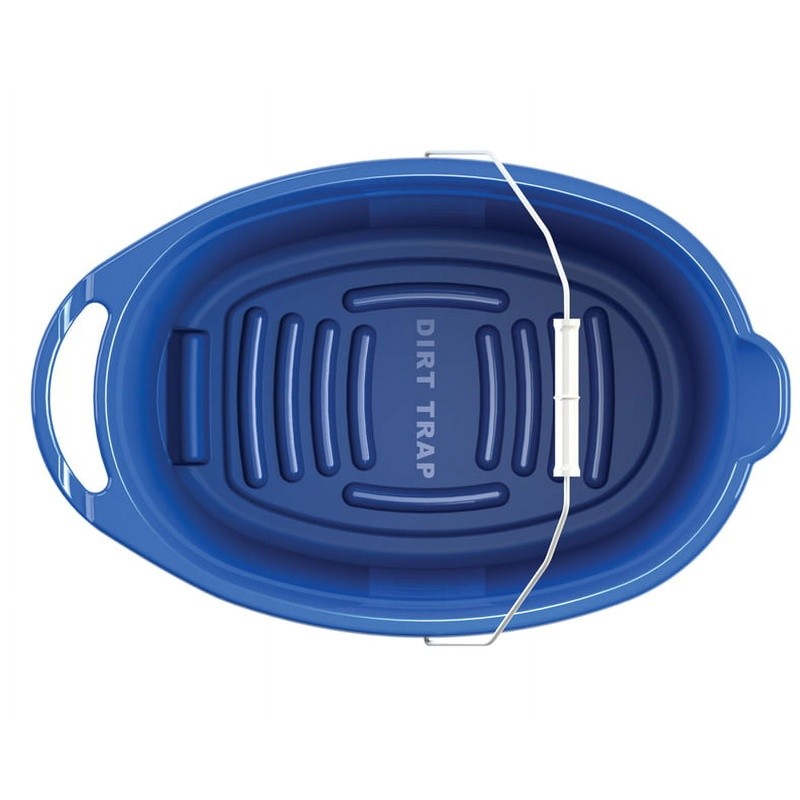 Heavy Duty 12 Quart Plastic Oval Cleaning Bucket W/ Metal Handle Vehicles New
