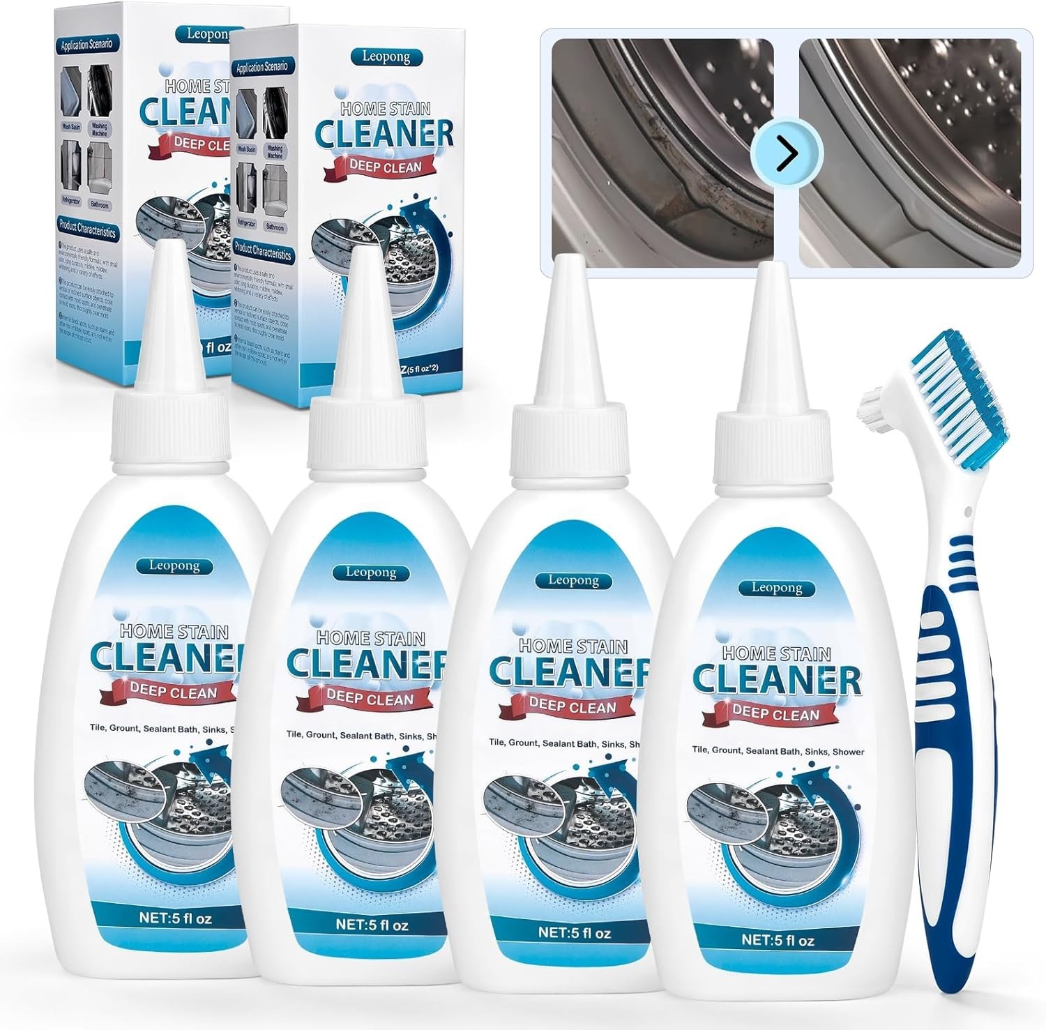 Home Cleaner Gel, Cleaner for Washing Machine, Refrigerator Strips, Household…