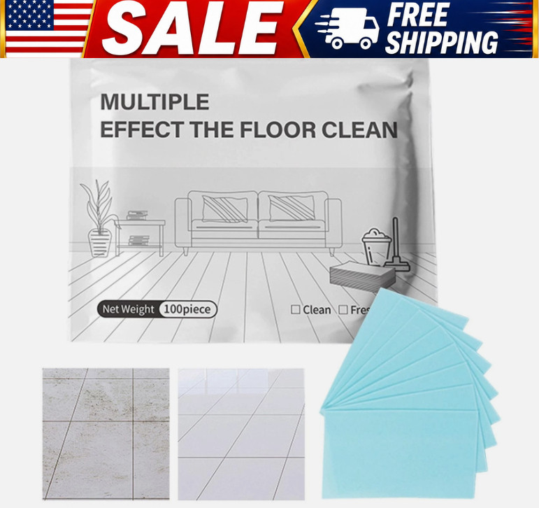 Multiple Effect The Floor Clean, 100 Piece Floor Cleaning Tablets Multi-Surface