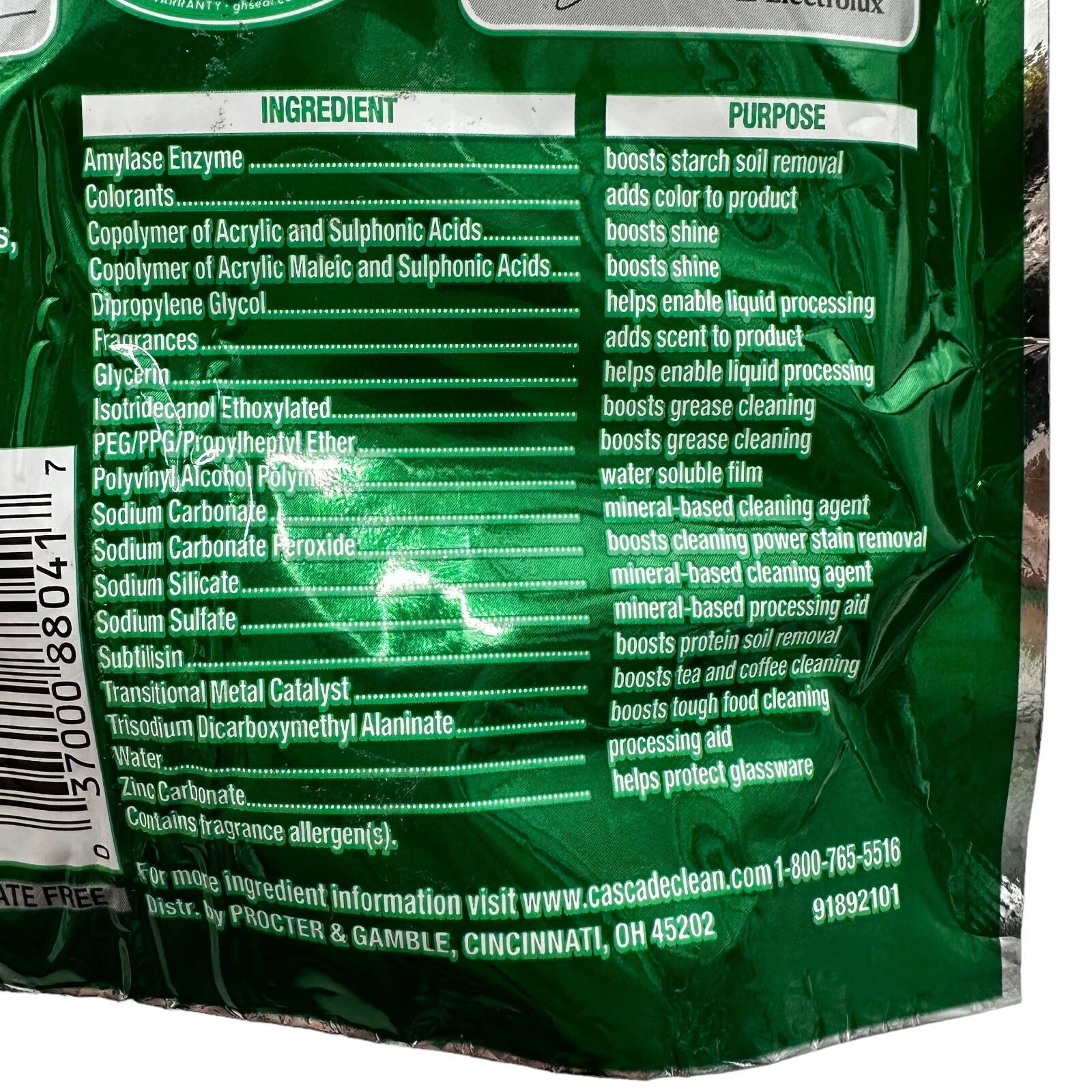 Cascade Complete Dawn Dishwasher Cleaner Lemon Scent Action Pacs Total 90