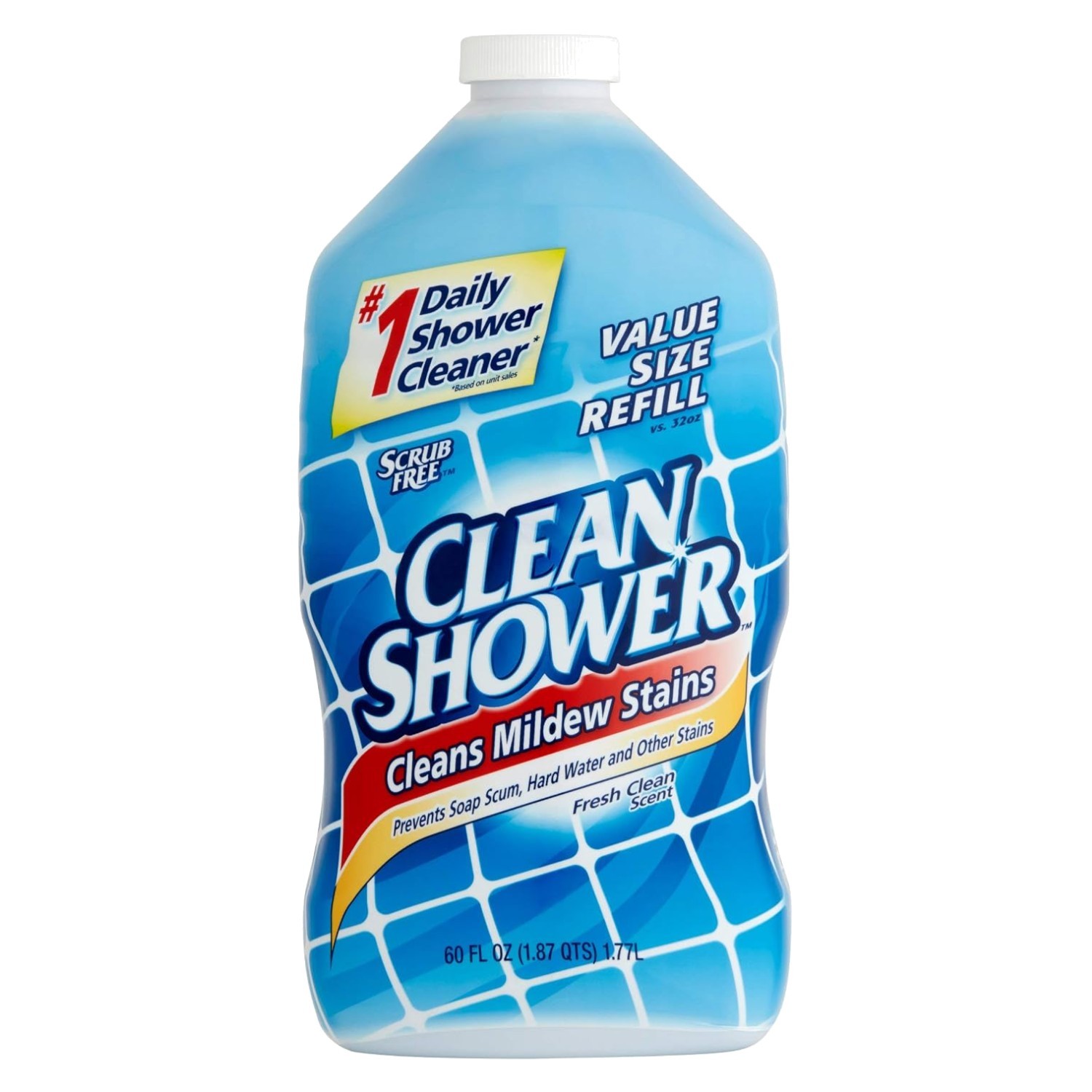 Daily Shower Cleaner Refill, Fresh Scent, 60 Fl Oz