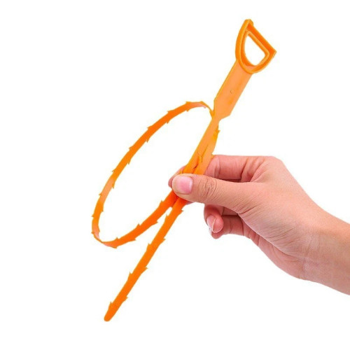 Drain Snake Clog Remover – 4 Pack 20 Inch Flexible Hair Drain Removal Tool