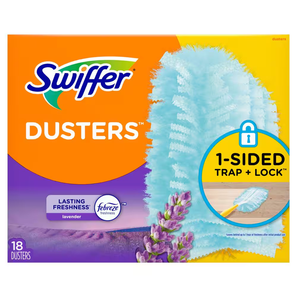 180 Duster Multi-Surface Refills with Febreze Lavender Vanilla and Comfort Scent