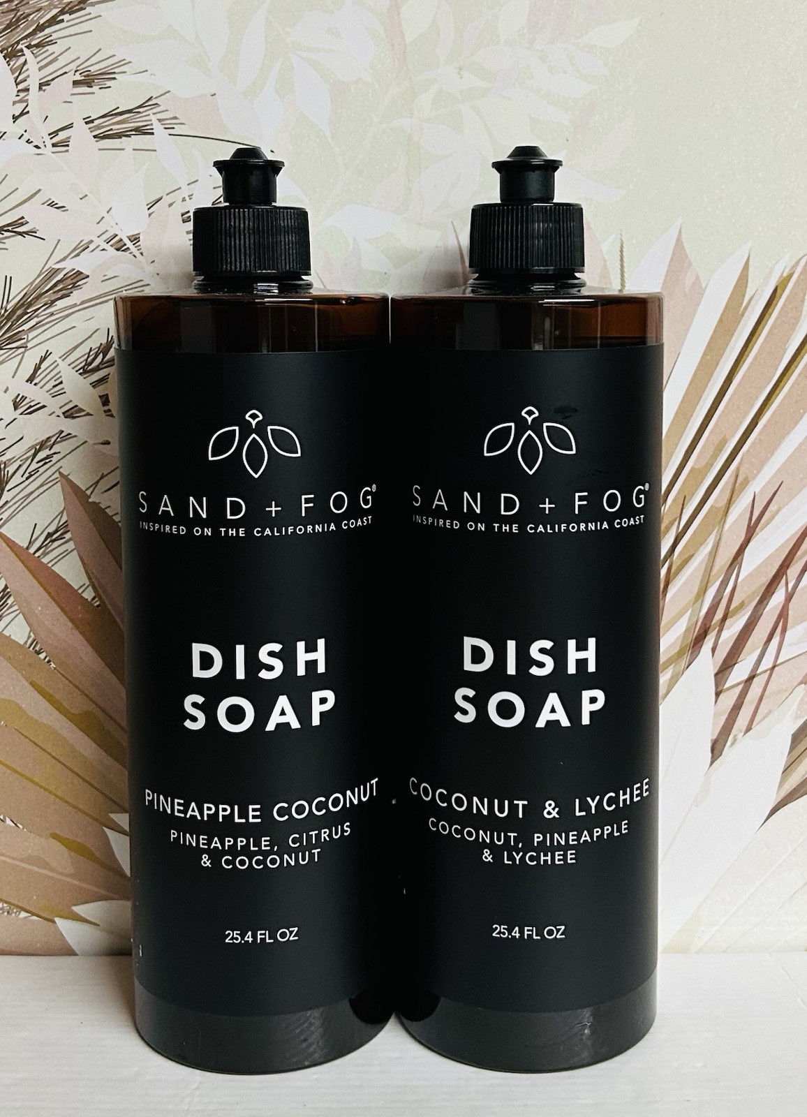 2-Pack Sand + Fog ~ Pineapple Coconut Dish Soap 25.4 fl oz Each