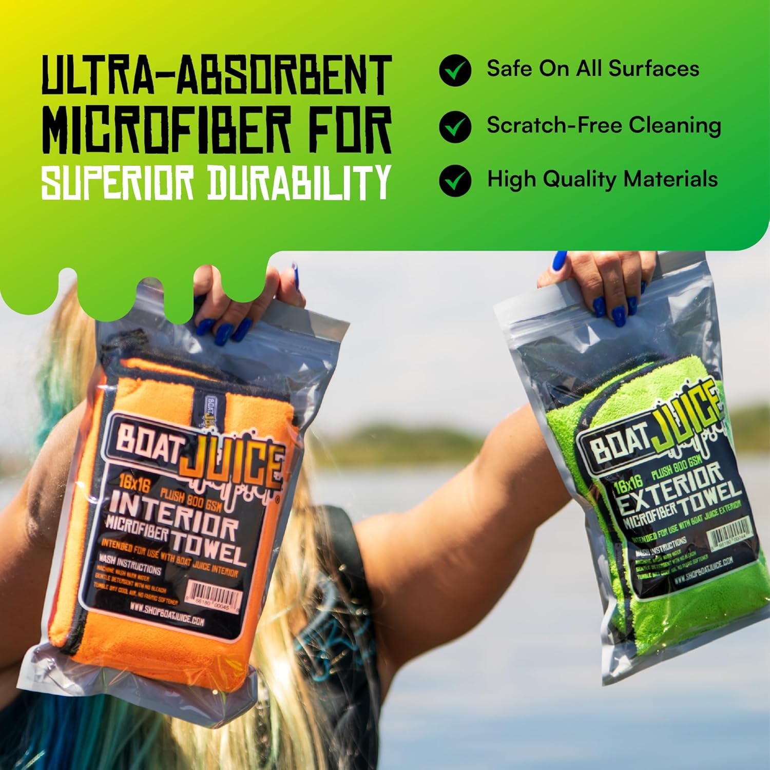 Necessity Boat Cleaner Kit Exterior Water Spot Remover Interior Seat & Vinyl 2