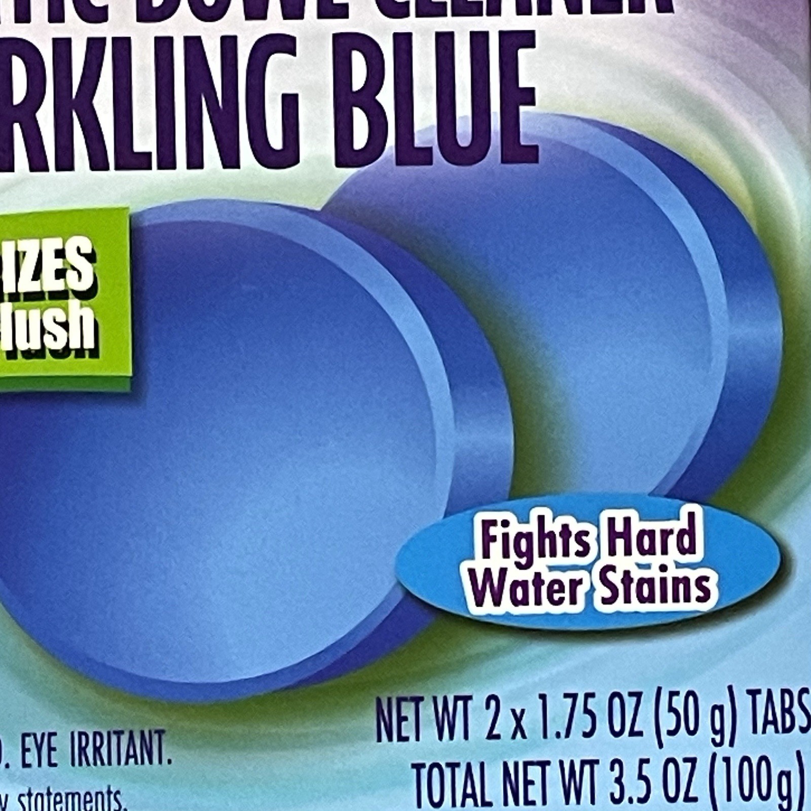 KABOOM Automatic Toilet Bowl Cleaner & Deodorizes Blue 2Tabs/Box New Lot Of 3