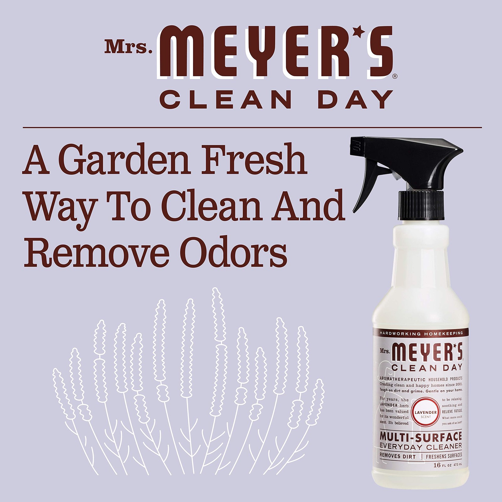 Lavender Multi-Surface Cleaner, Cruelty-Free, 16 oz, 3 Pack