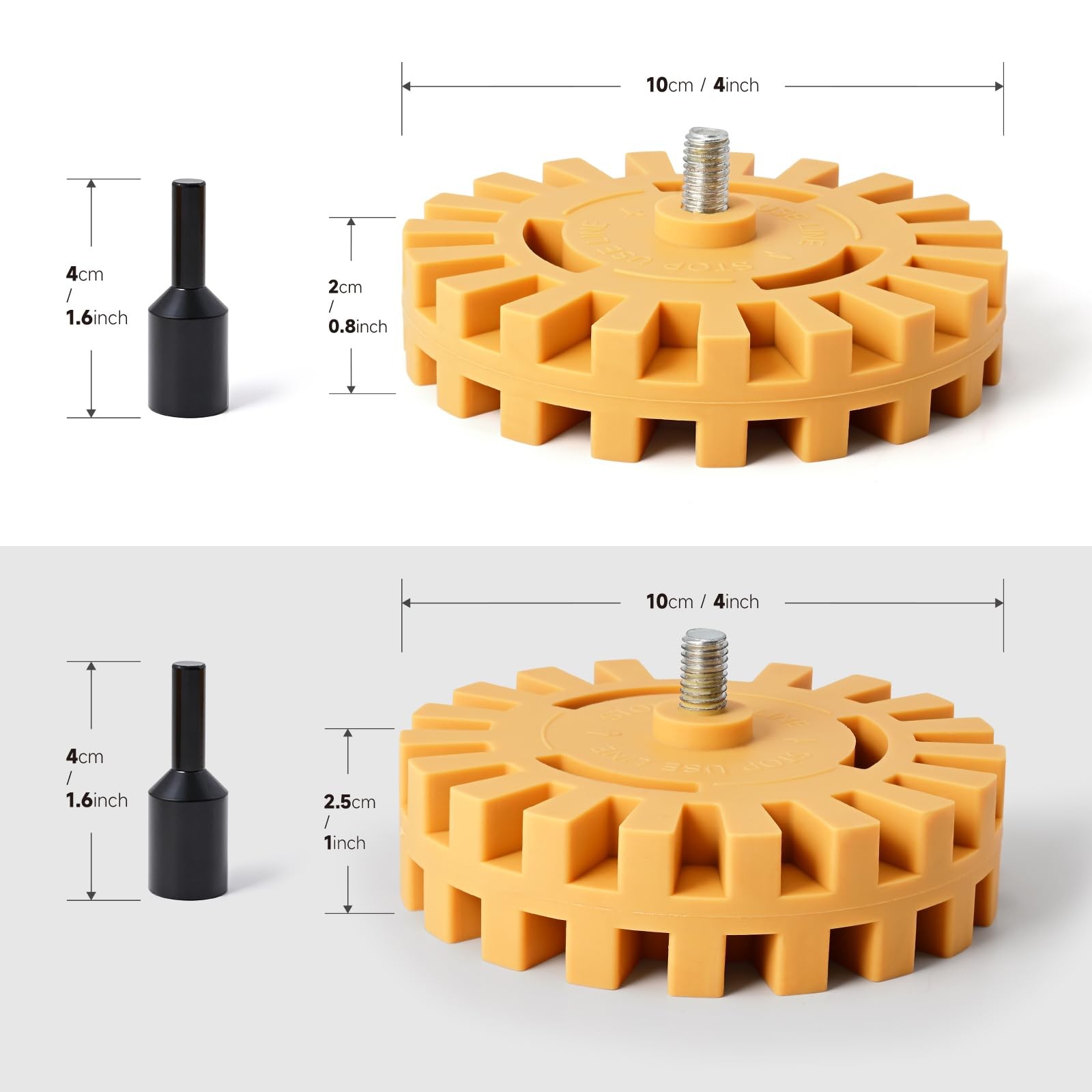 3 Pack Decal Eraser Wheel Tool Kit, 20mm & 25mm Decal Wheel with Adapter, Scr…