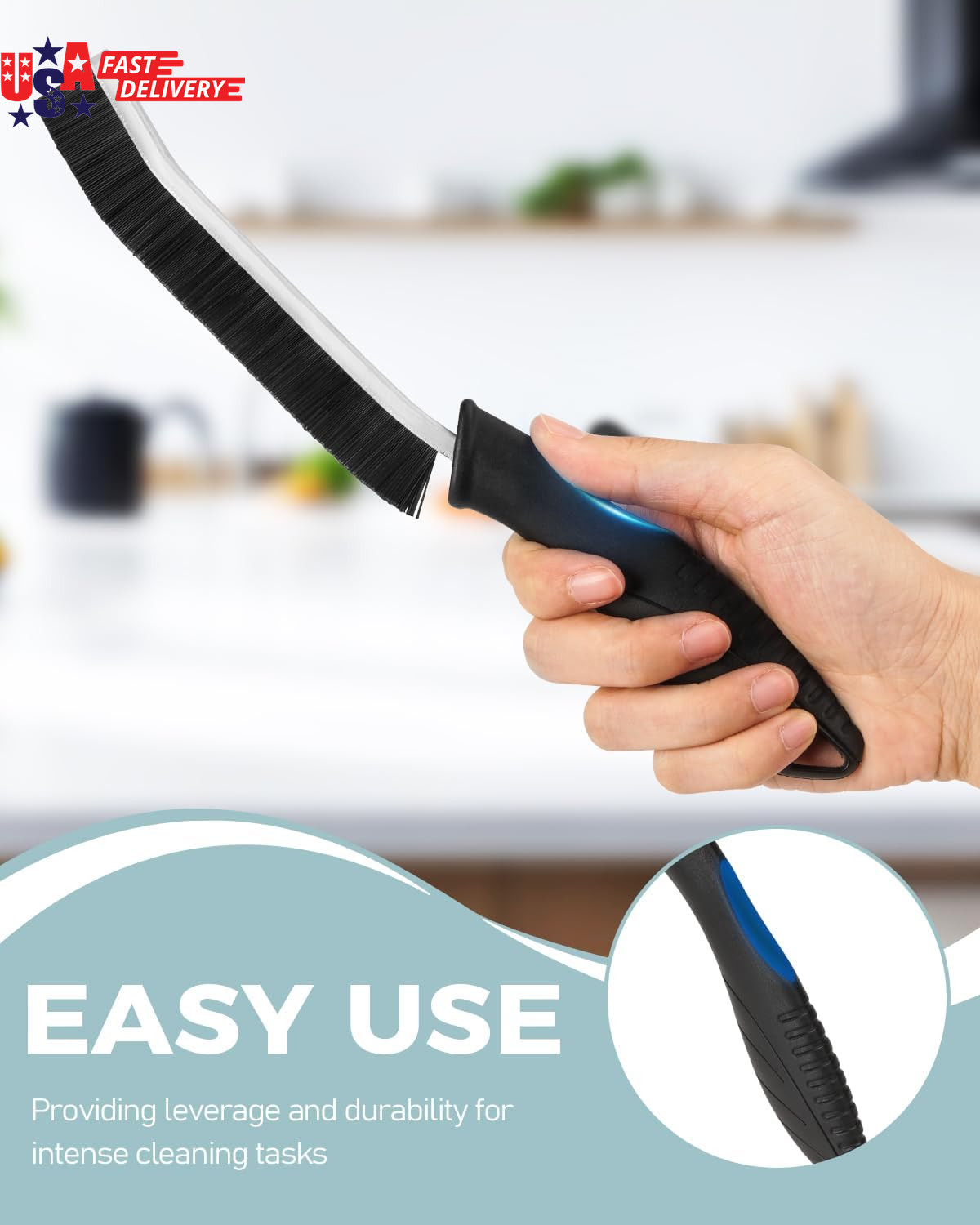 Crevice Cleaning Brush – Grout Scrub Brush, House Cleaning Supplies, Gap Cleanin