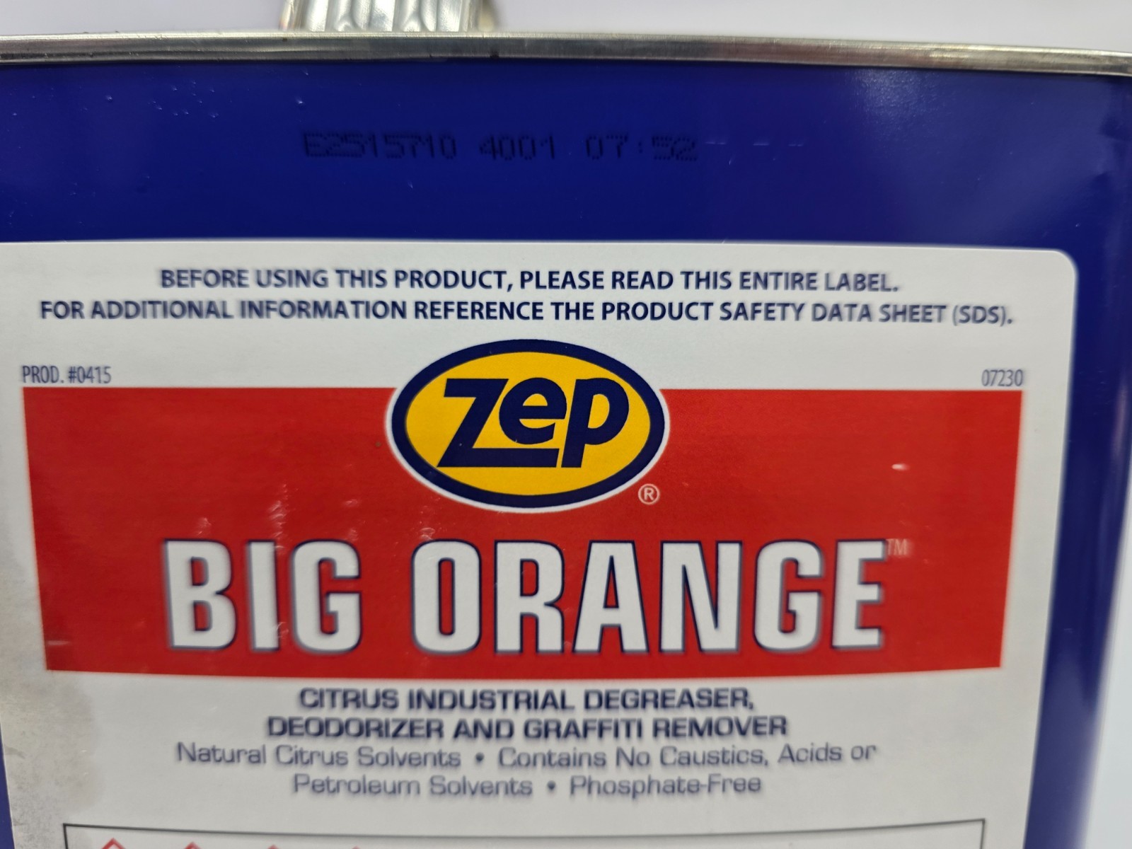 Zep 41524 Big Orange Heavy Duty Liquid Citrus Degreaser – 1 Gallon