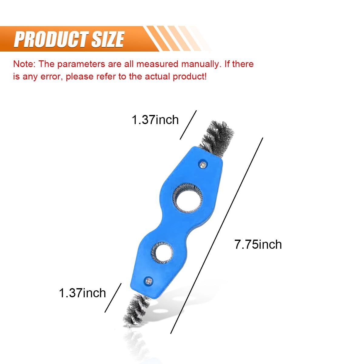 DUSCOKE 4-in-1 Car Battery Terminal Cleaning Brush- 1/2″ & 3/4″ Inner & Outer