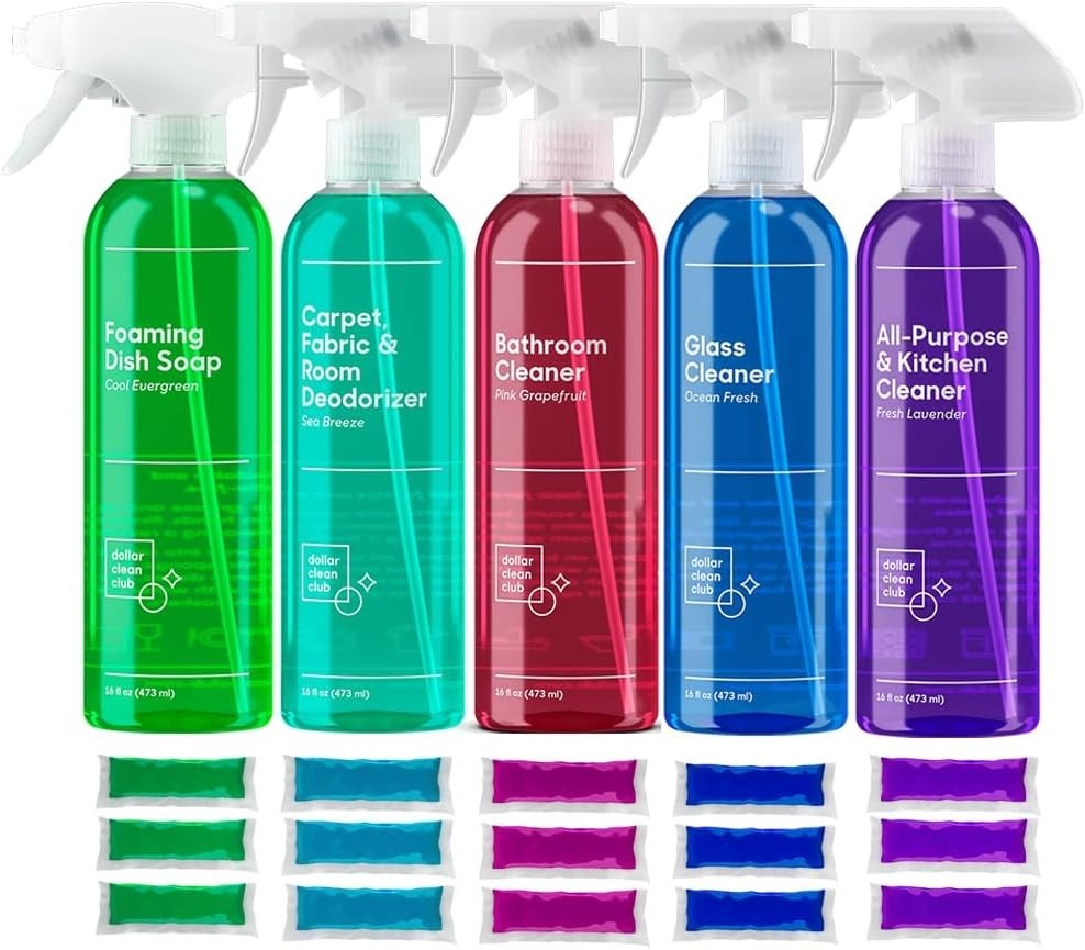 Complete 15-Pack Eco-Friendly Home Cleaning Kit – Sparkling Fresh Scent