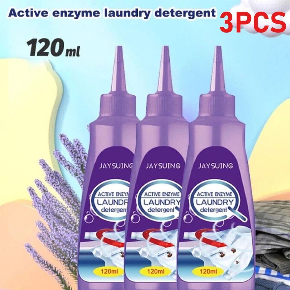 3× Active Enzyme Clothing Stain Removal Agent Active Enzymatic Laundry Cleaning~