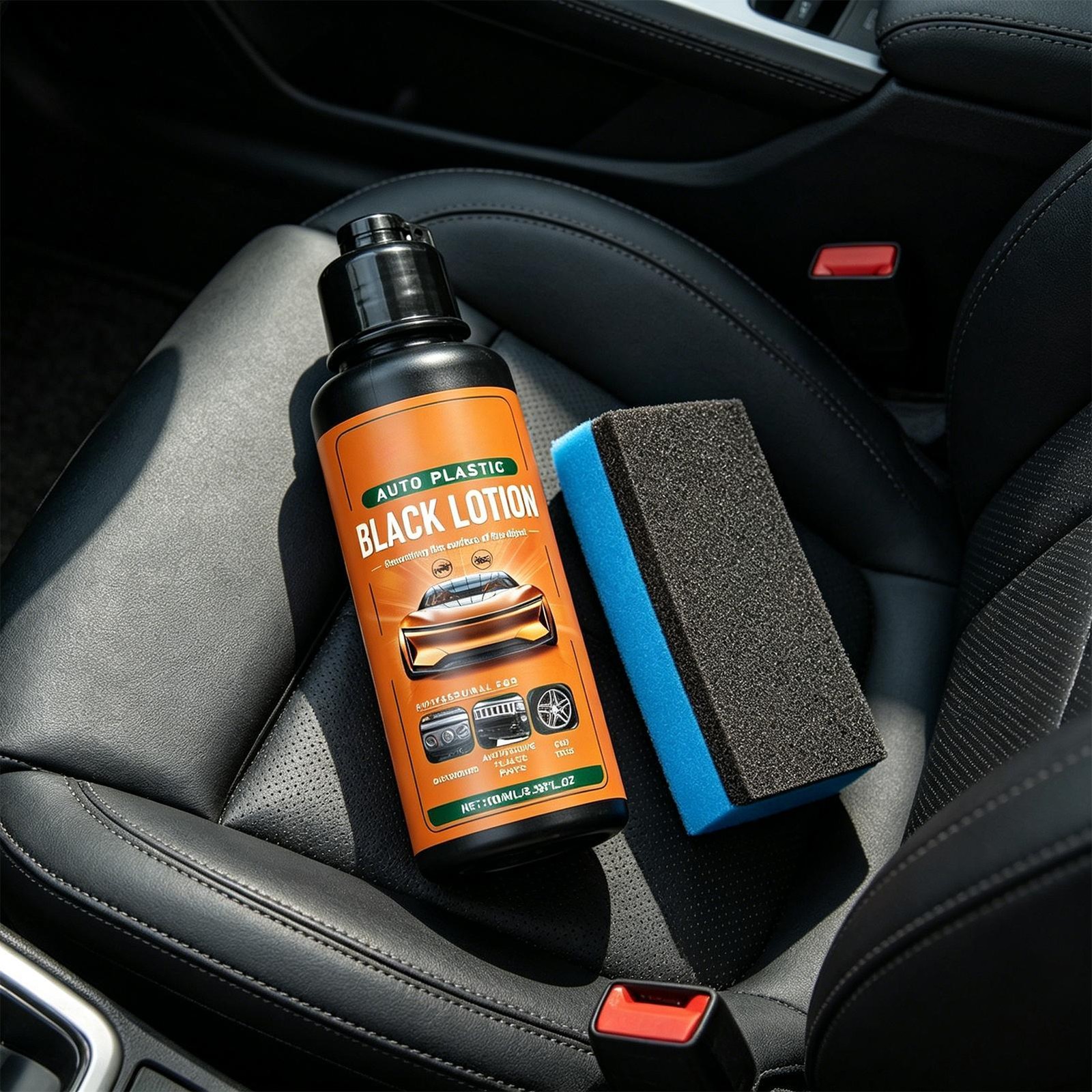 Auto Plastic Restorer Kit Car Interior Faded Plastic Rubber Care Lotion