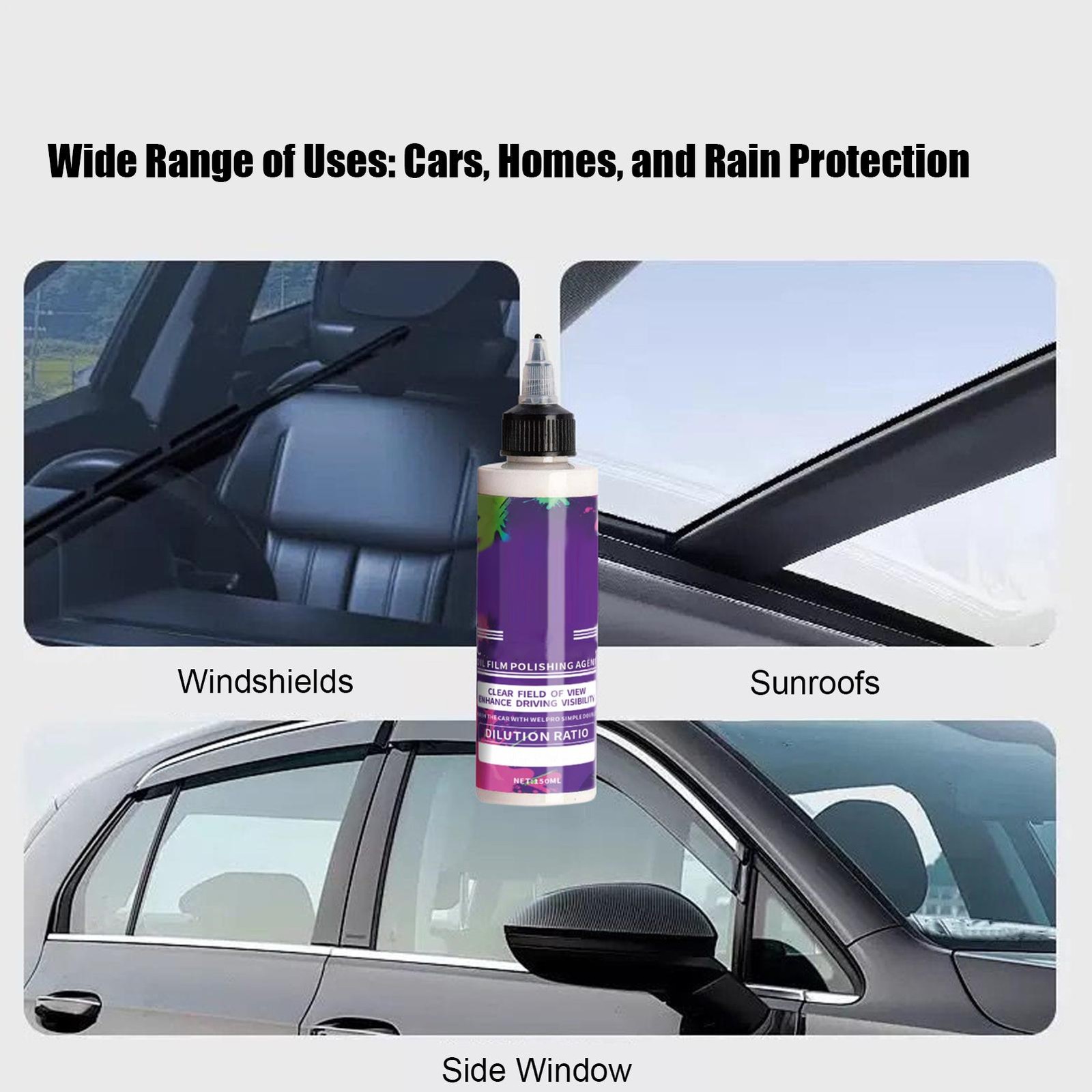 Car Glass Oil Film Cleaner 150ml Automotive Detailing Supplies Car
