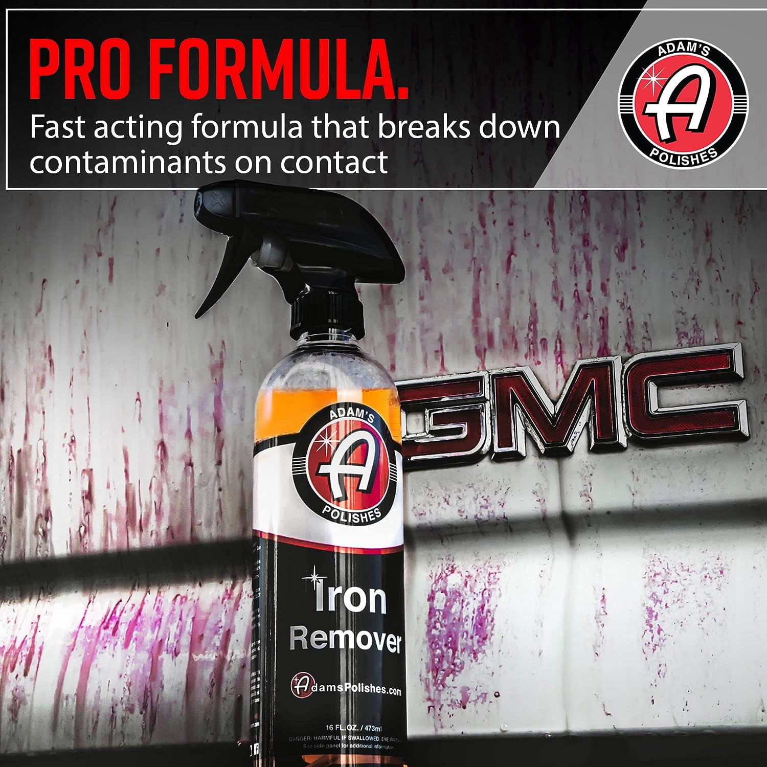 Adams Iron Remover Gallon – Iron Out Fallout Rust Remover Spray for Car Detaili