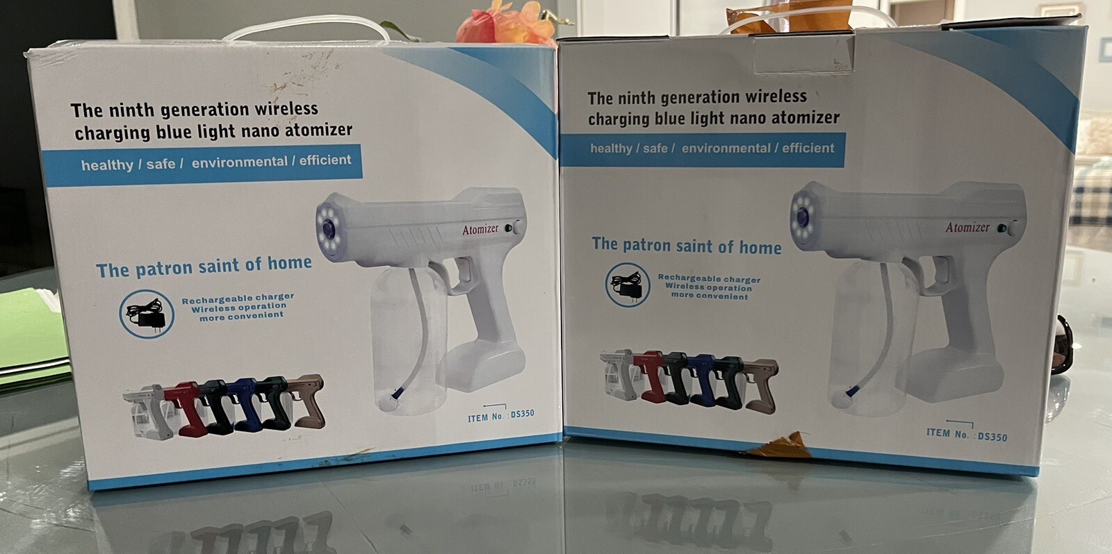 Nano Sterilization Atomizer, Disinfection Blue Light Steam Spray