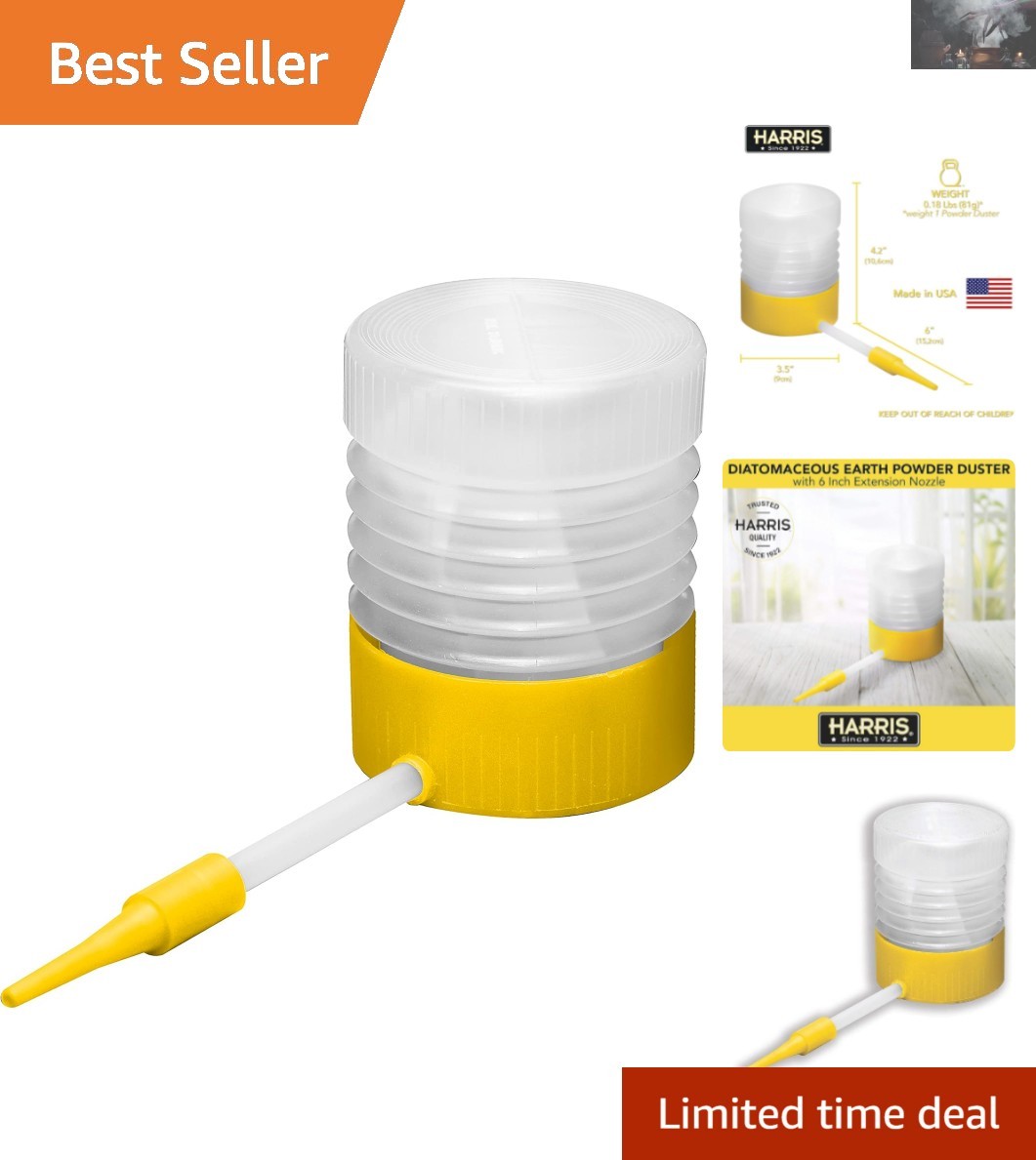 Diatomaceous Earth Duster with Nozzle – Lightweight and Effective Dusting Tool
