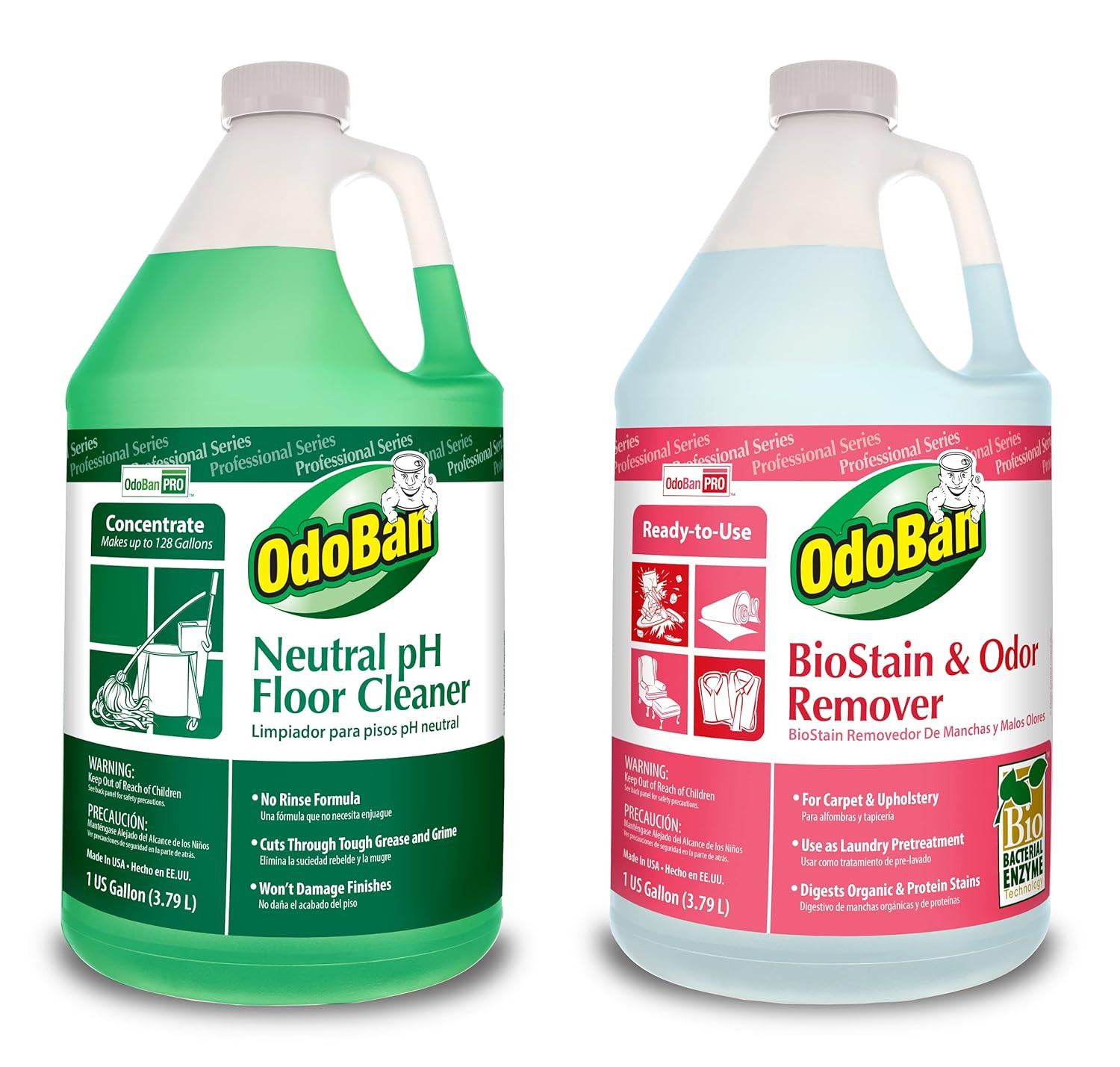 Professional Cleaning Neutral Ph Floor Cleaner and Biostain and Odor Remover, Ma