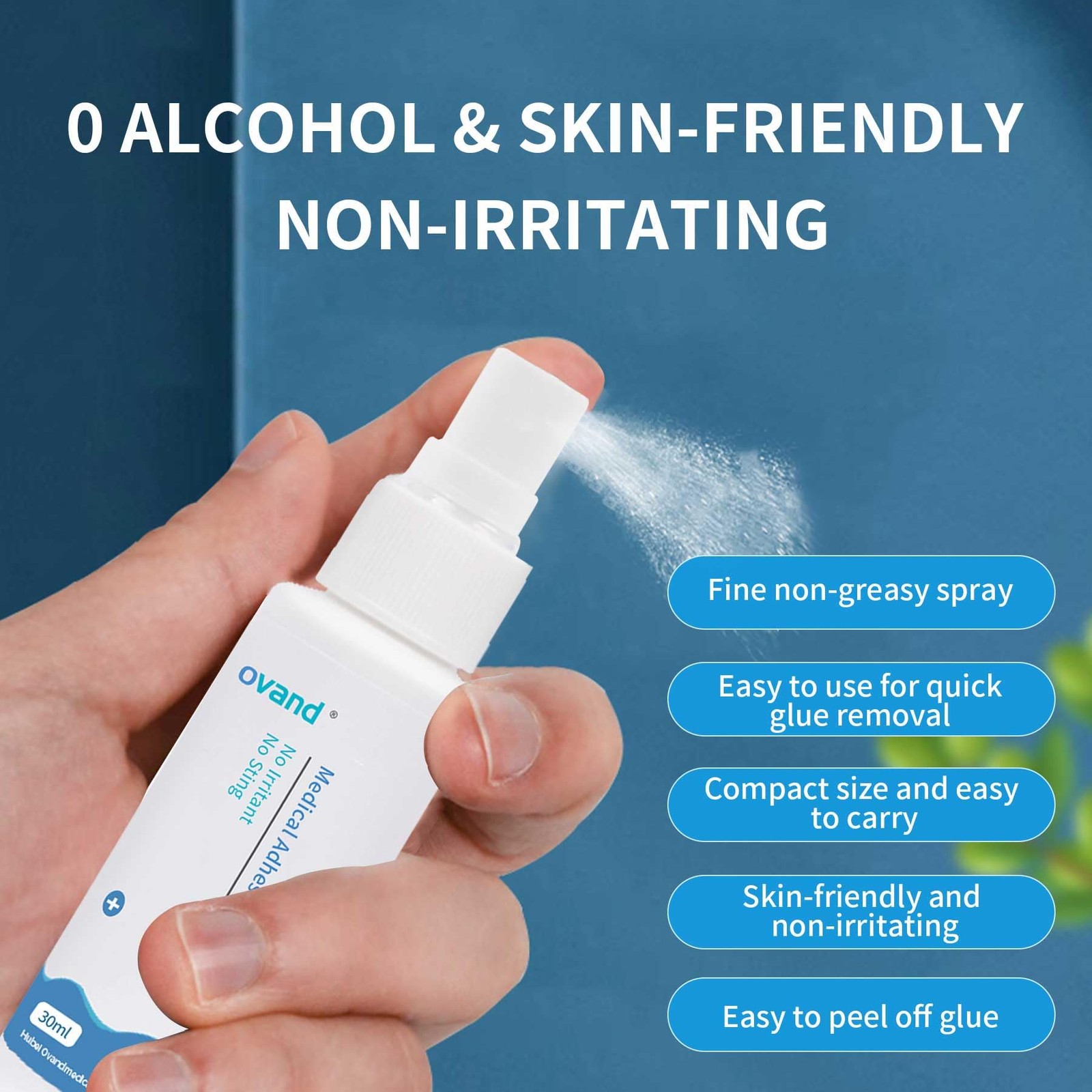2oz Medical Adhesive Remover,Adhesive Remover Spray for Around Stomas and Wou…