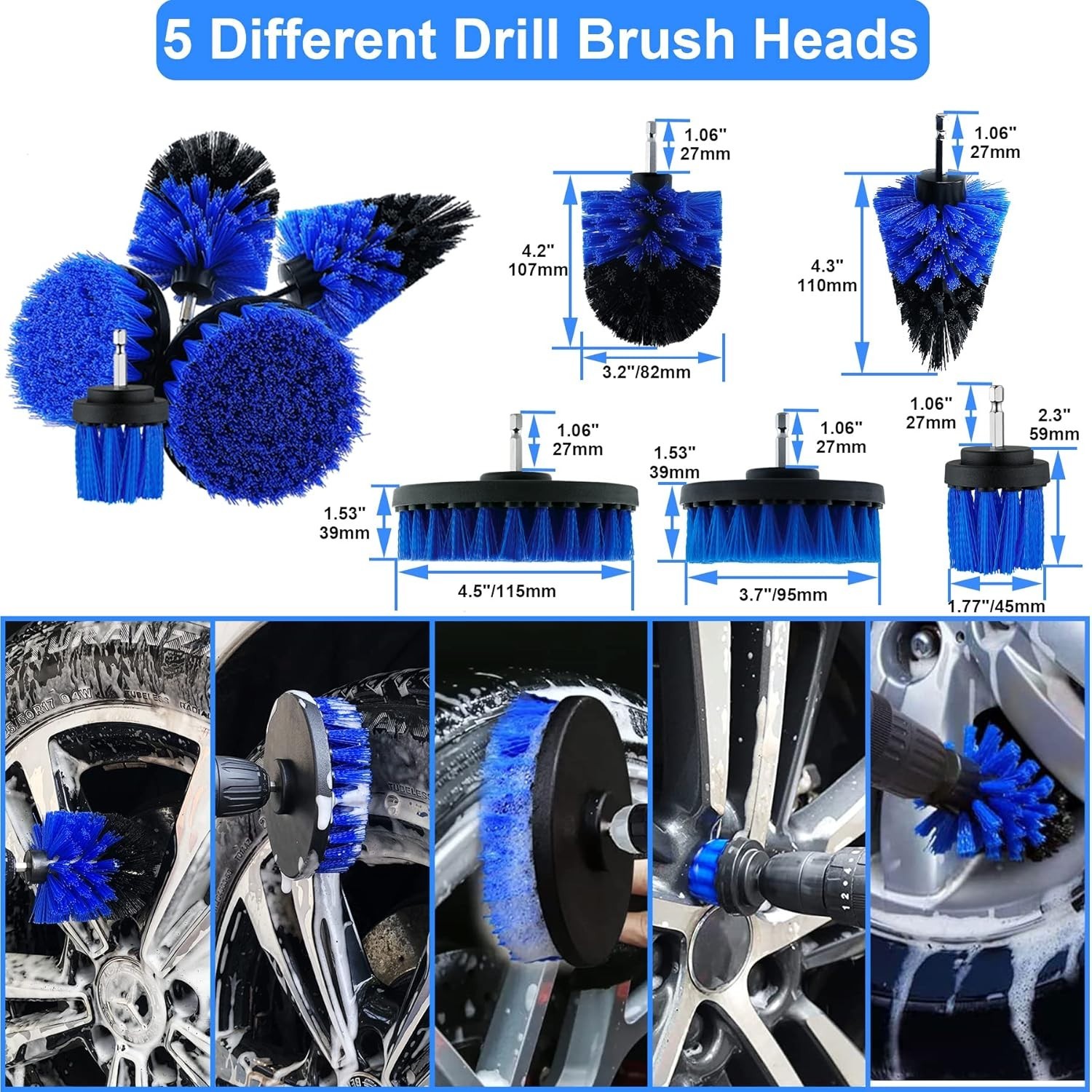 Car Detailing Kit Car Cleaning Tools Set Exterior Interior Wheels 29pcs