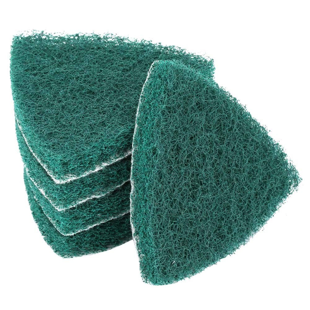 5 PCS 13mm Triangle Scouring Pads 240 Grit Polishing Grinding 3.5×3.5×3.5″