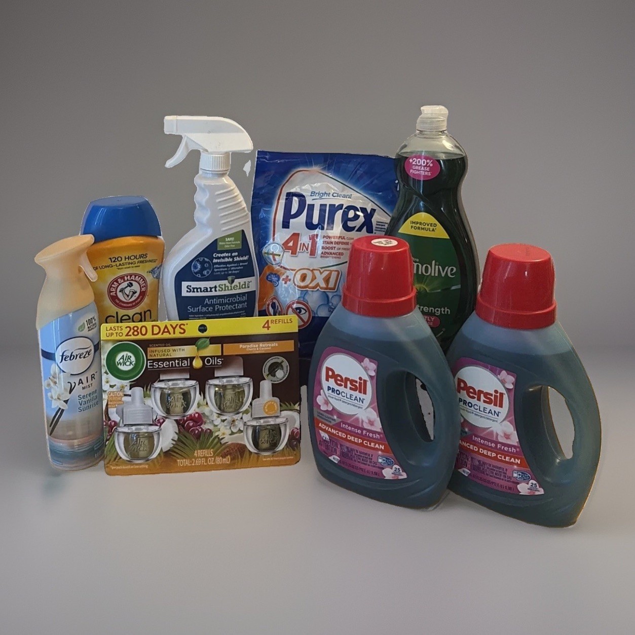 Cleaning Bundle- Laundry Detergent & Pods, Dish Detergent, Scent Beads, Air Fres