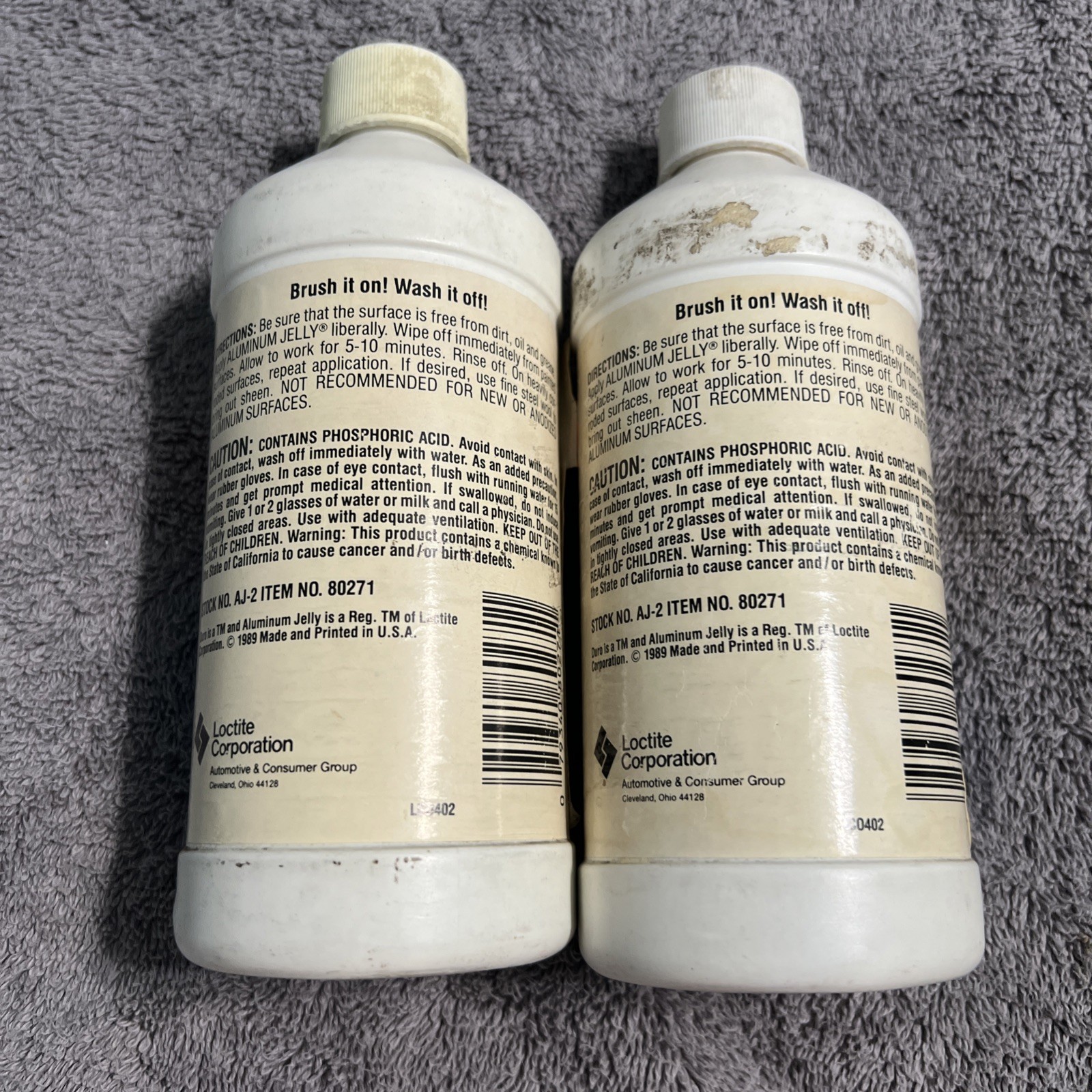 Duro by Loctite Aluminum Jelly Cleaner & Brightener 16Fl Oz New Discontinued NOS