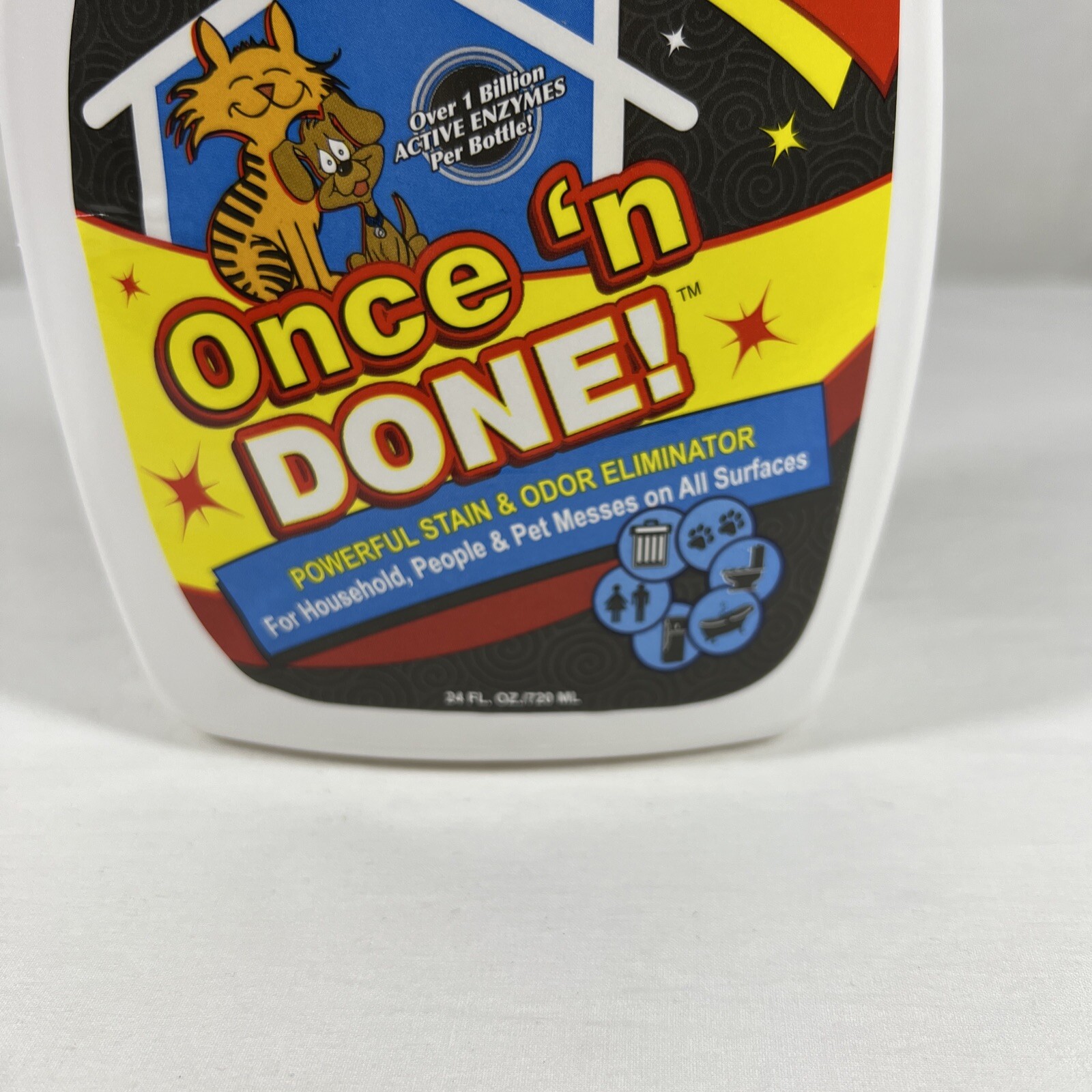 Once ‘N Done – Powerful Stain & Odor Eliminator Cleaner All Surfaces 24 FL OZ