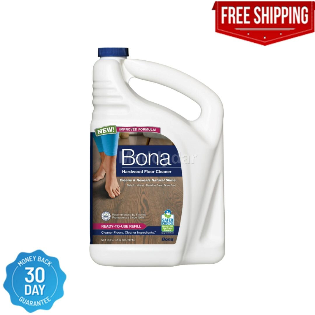 Bona Hardwood Floor Cleaner Refill, 96 Fl Oz New Free Shipping
