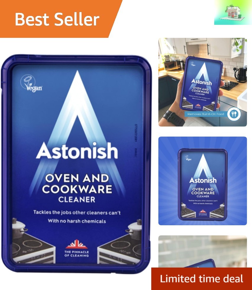 Astonish 150g Biodegradable Oven & Cookware Cleaner – Non-Toxic, Lemon Scented