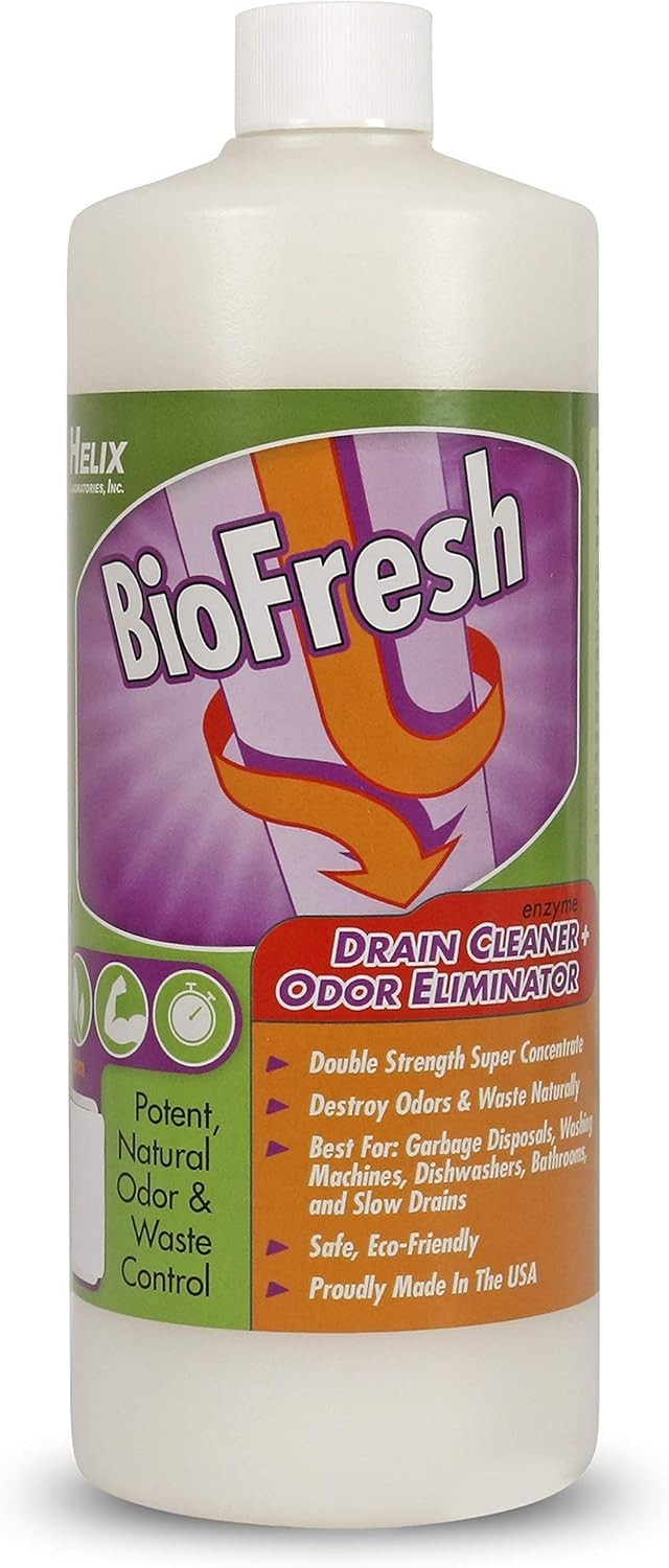 Double Strength 32oz Enzyme Drain Cleaner – Made in USA for Hassle-Free Cleaning