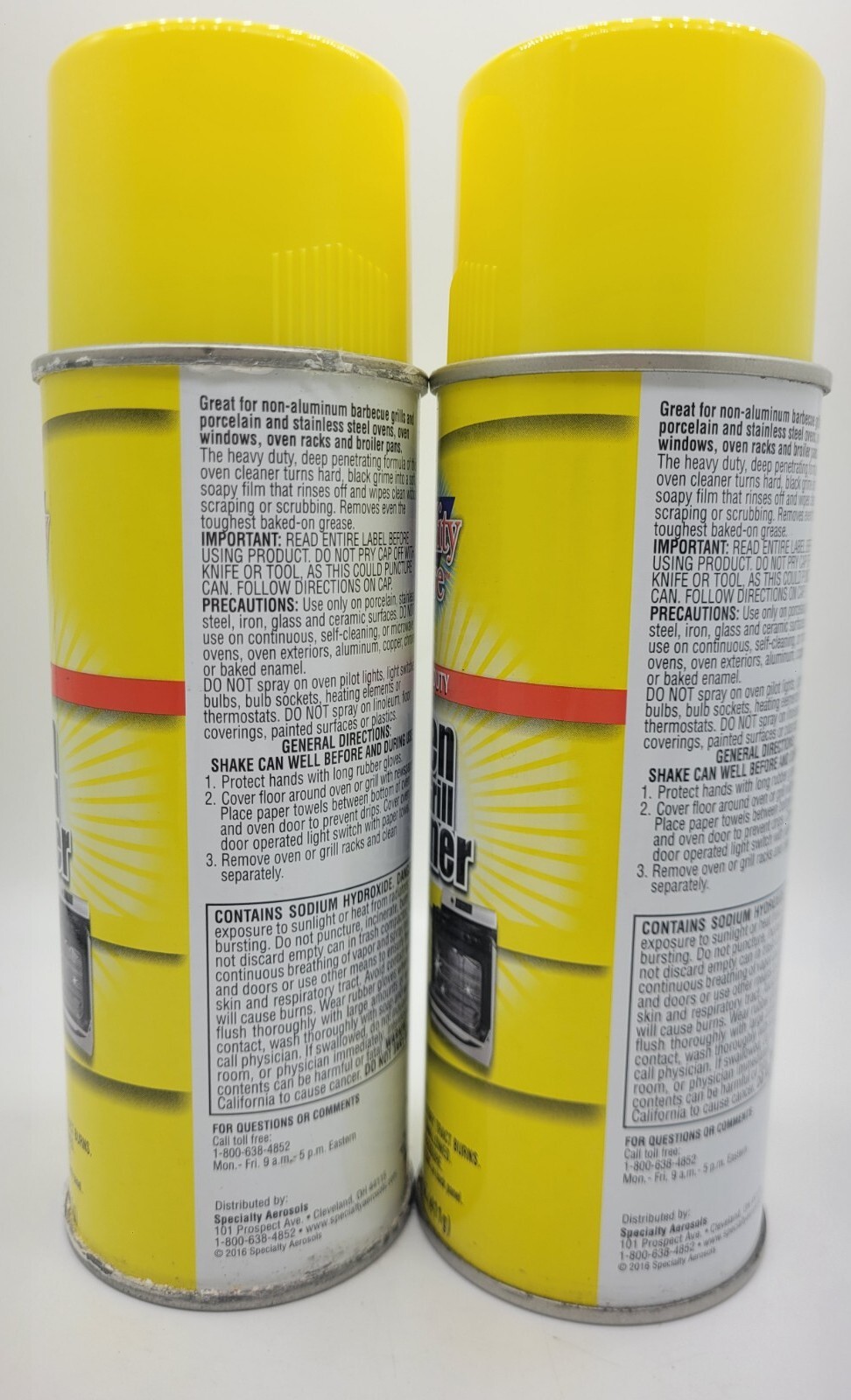 (Bundle Of 2) Heavy Duty Oven & BBQ Grill Cleaner Spray in Lemon Scent, 14.5 Oz