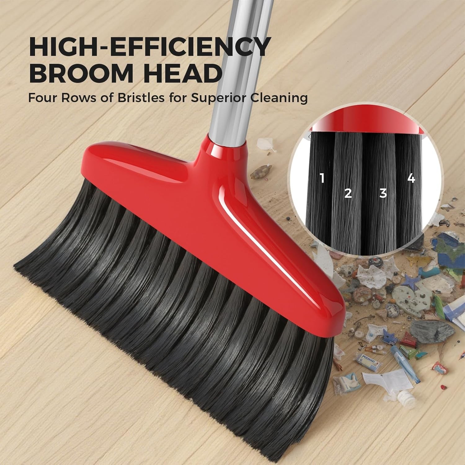 Handy Broom, Indoor/Outdoor Brooms, Duty Kitchen Broom, for Home Gara