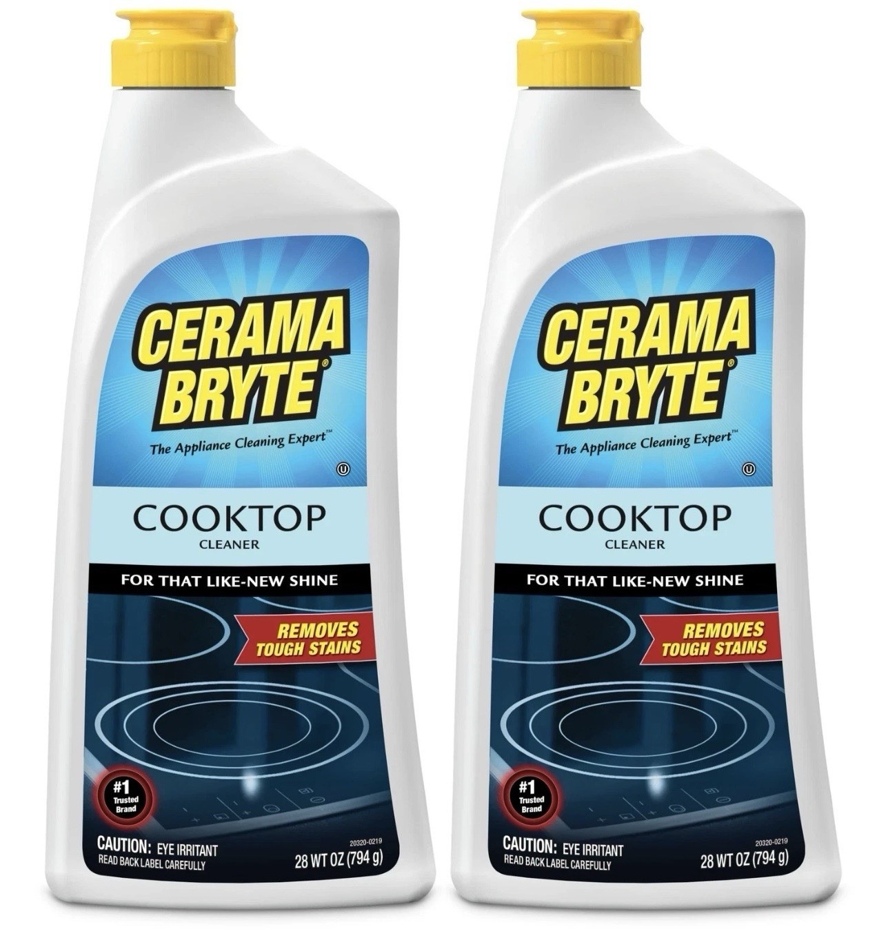 Cerama Bryte Cooktop and Stove Cleaner for Glass-Ceramic Surfaces, 2-pack 28 Oz